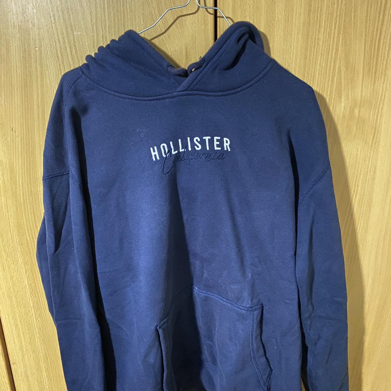 Dark blue hollister hoodie online