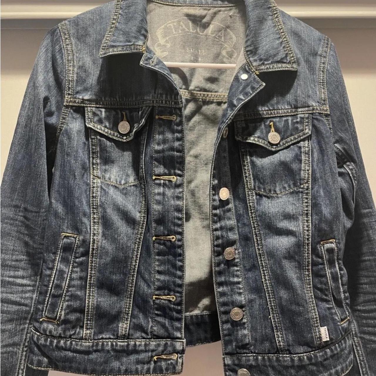 Aritzia Talula Denim Jacket Small Jean Classic Depop