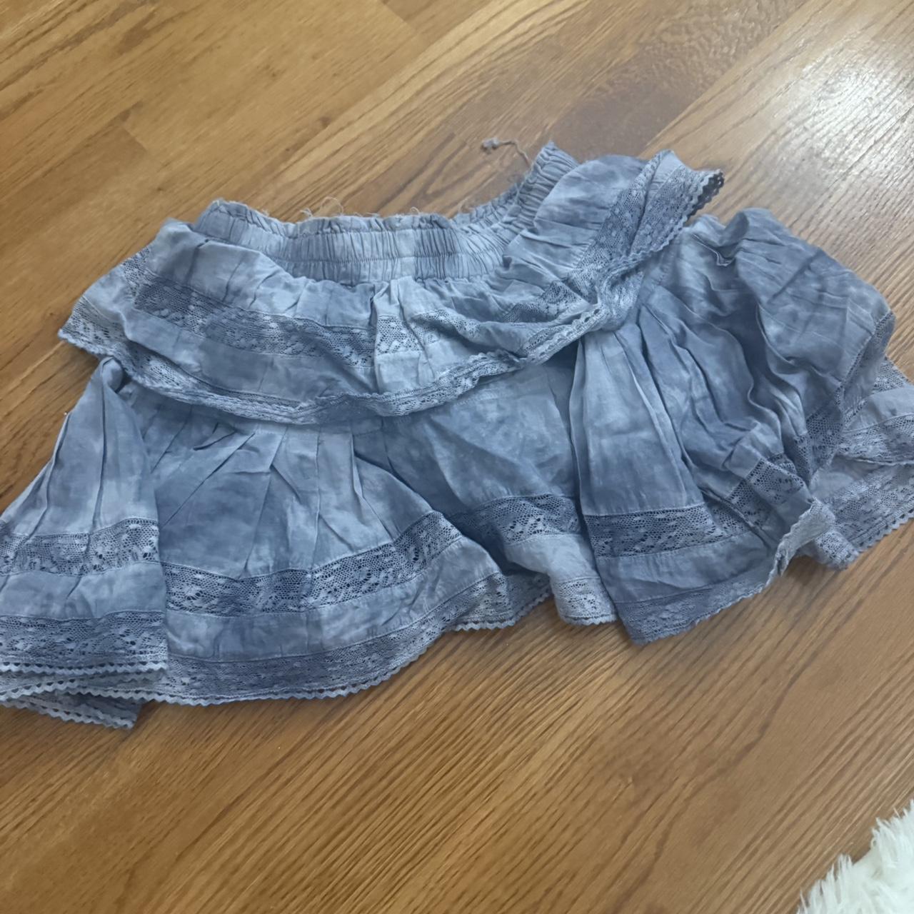 LoveShackFancy Women's Skirt - Blue/Grey - XS – L… - image 3