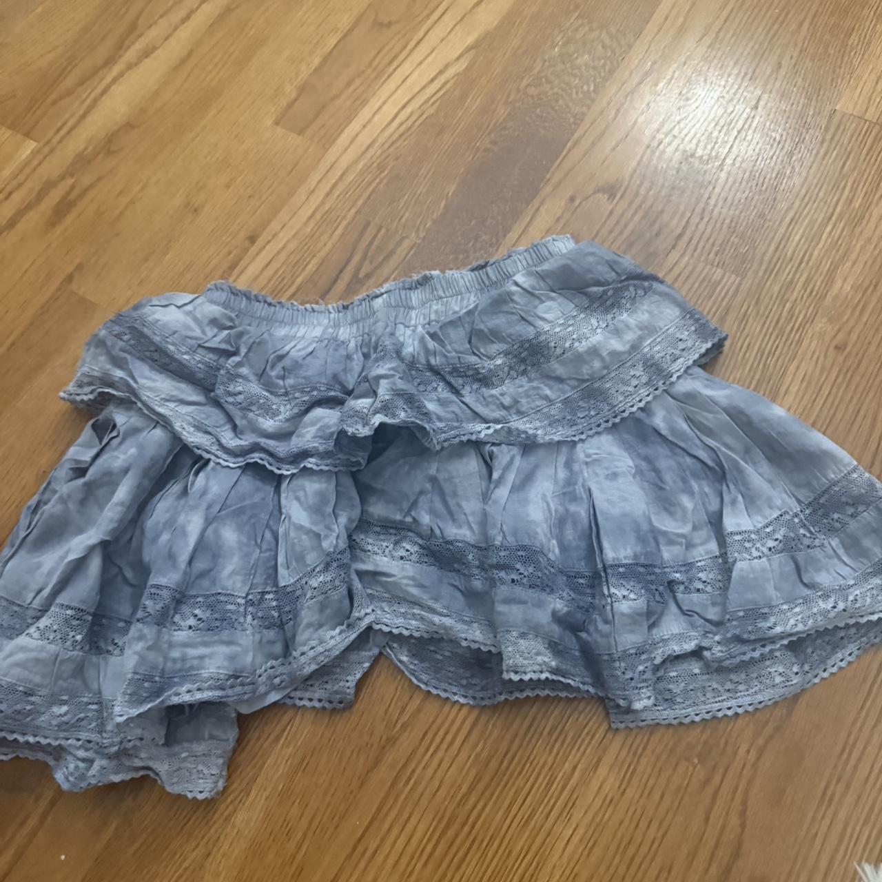 LoveShackFancy Women's Skirt - Blue/Grey - XS – L… - image 1
