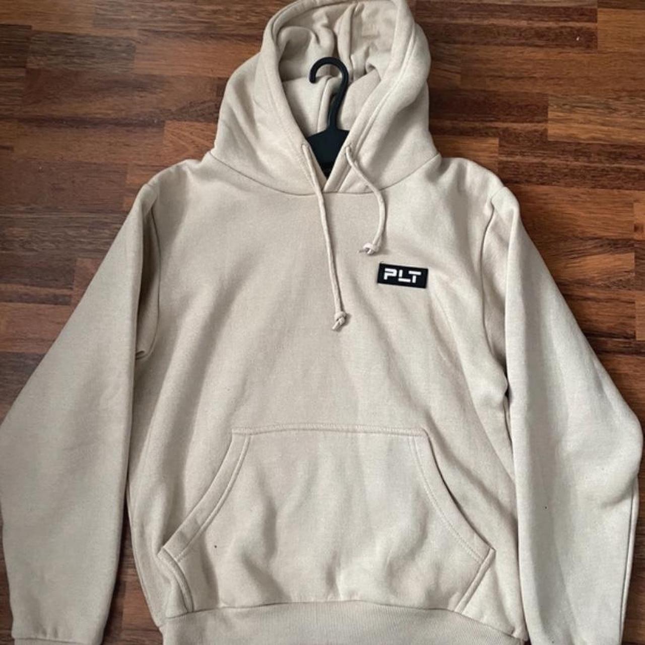 Womens Hoodie Plt Beige Hoodie PLT Oversized White Oversized