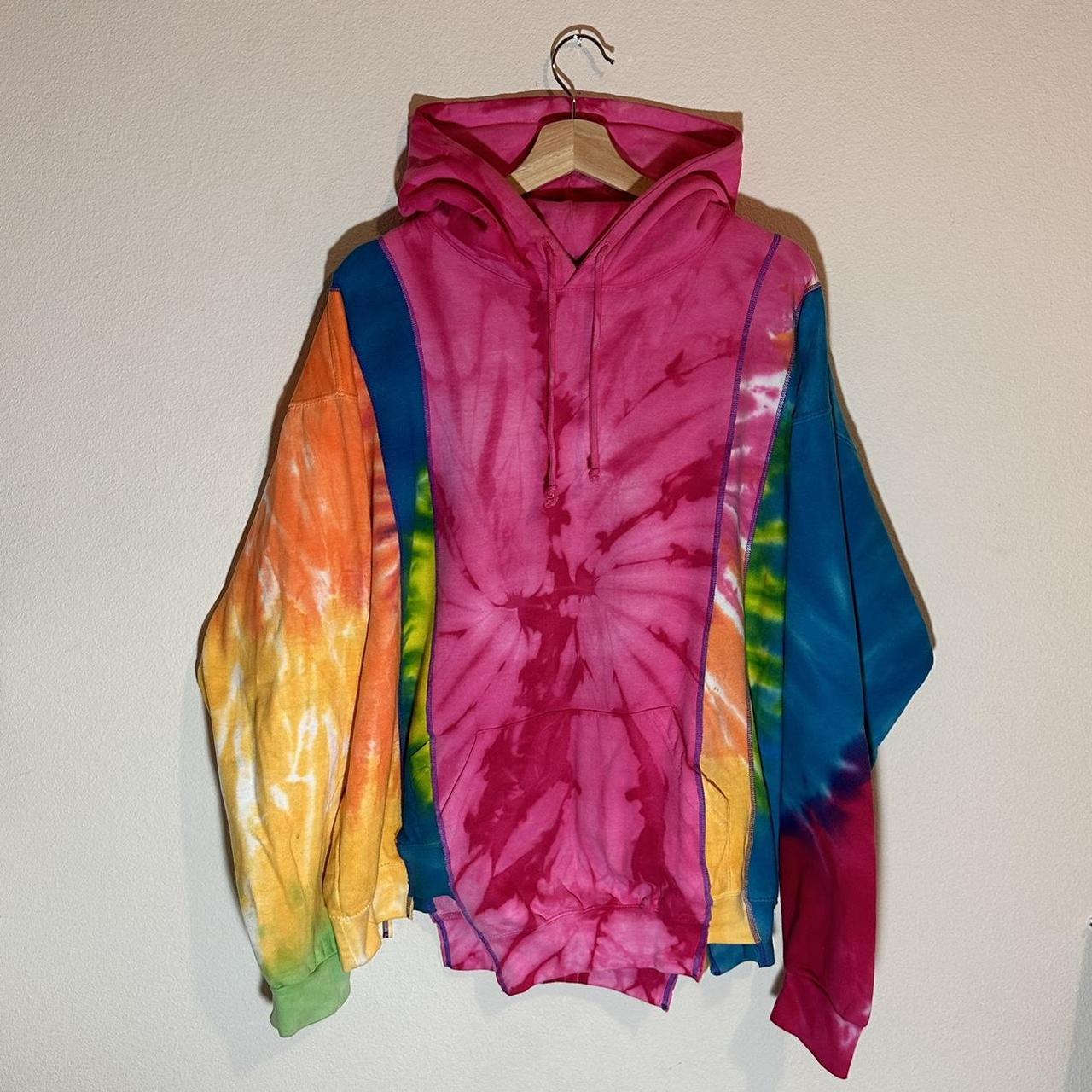 Needles Rebuild - 5 Cut Tie Dye hoodie size XL...