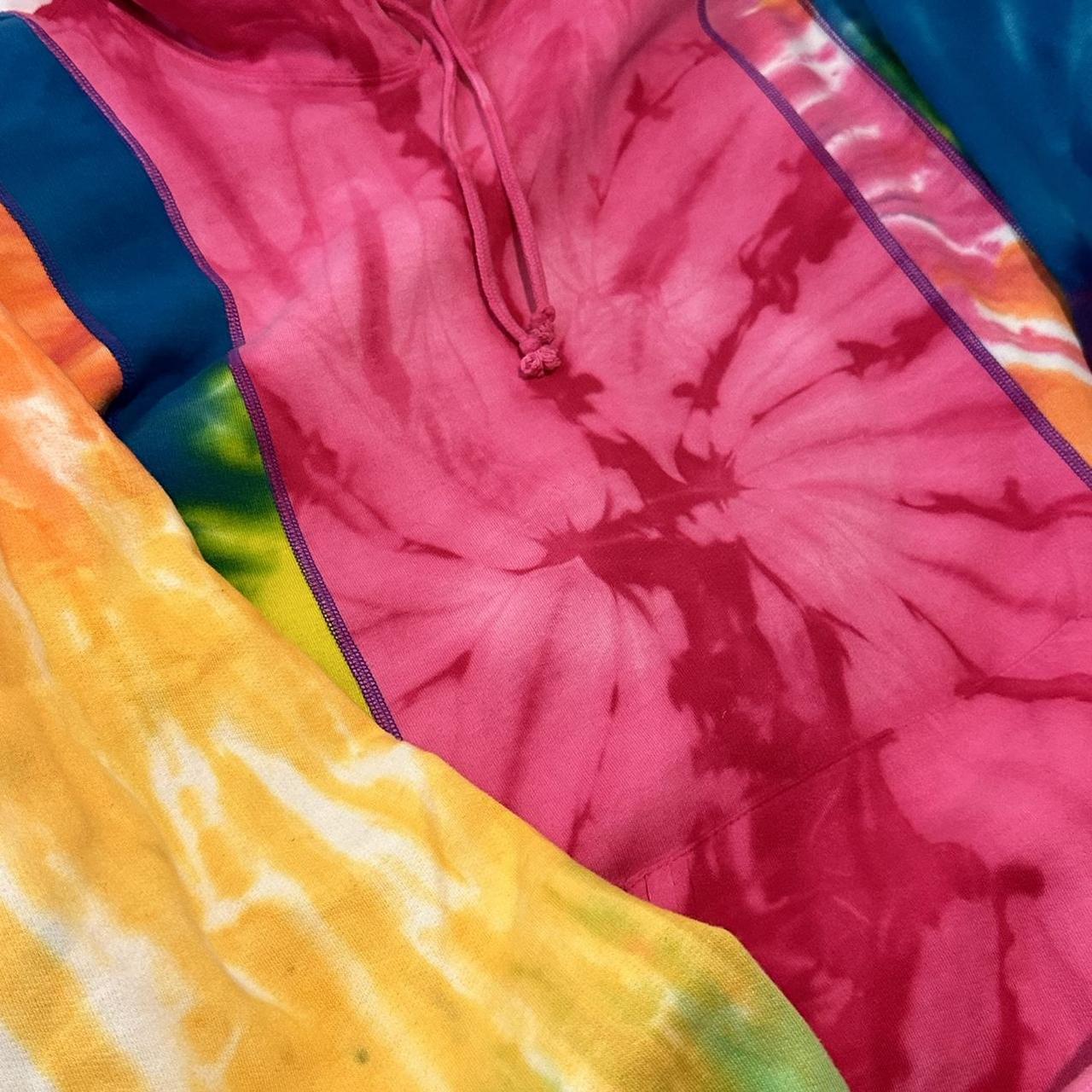 Needles Rebuild - 5 Cut Tie Dye hoodie size XL... - Depop