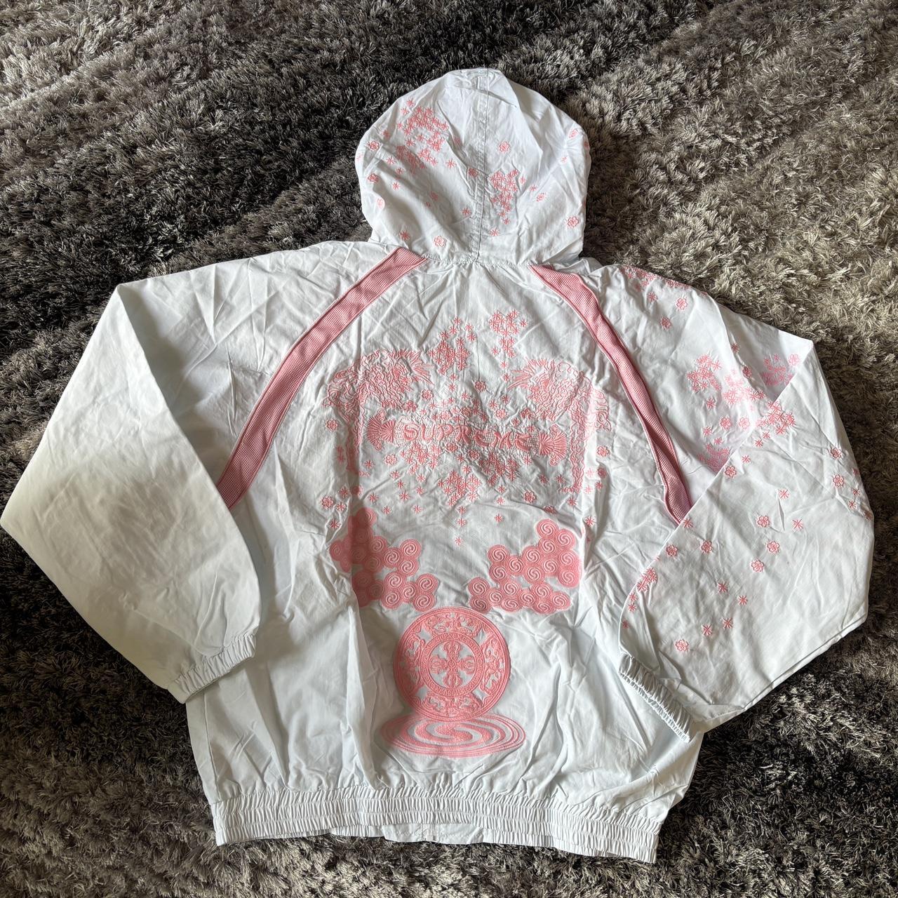 Supreme X Umbro Track Jacket in dusty plum. Worn | Depop