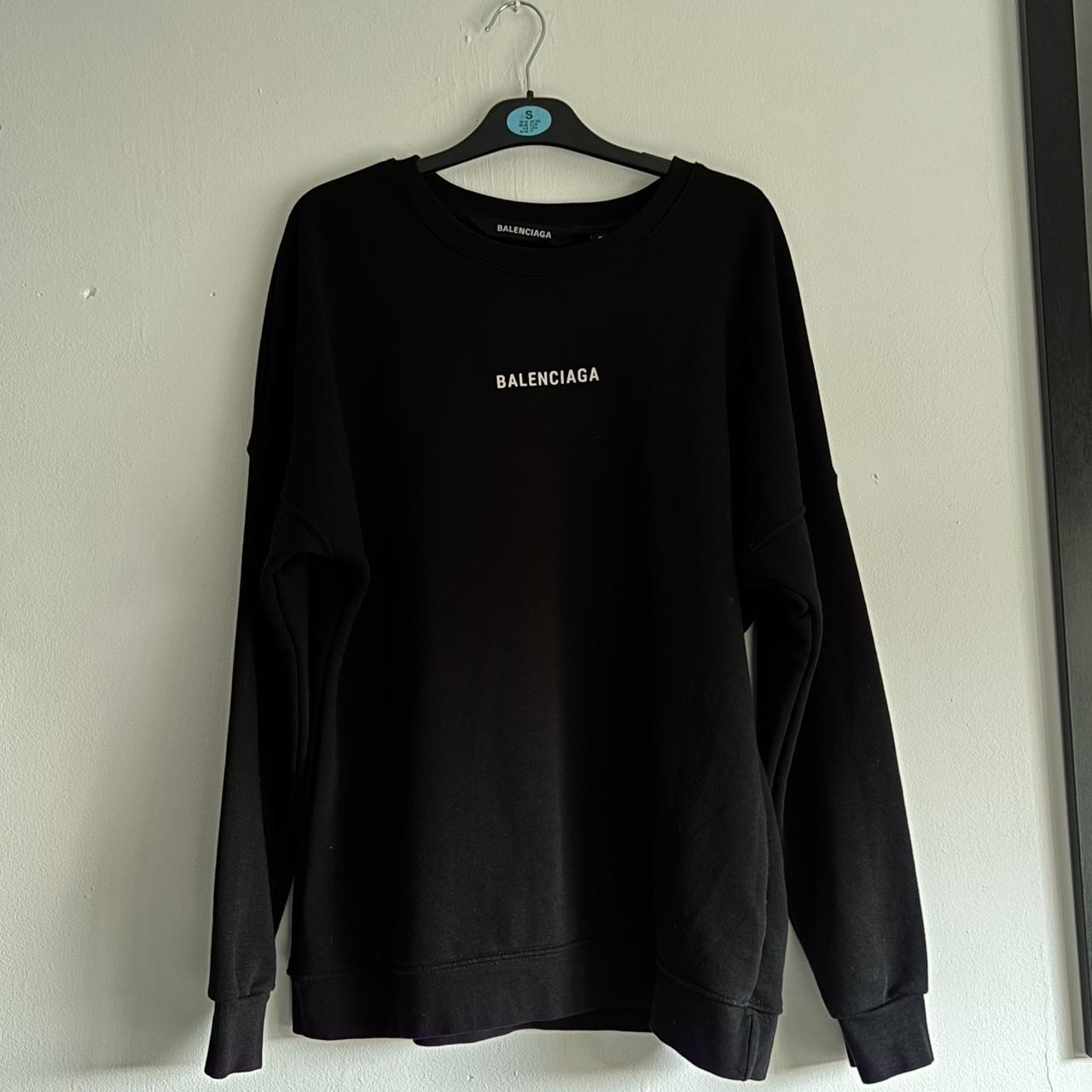 Black balenciaga jumper best sale