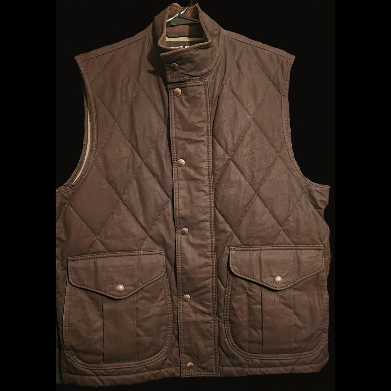 Filson Quilted Polson Waxed Vest Mens Medium Like. Depop