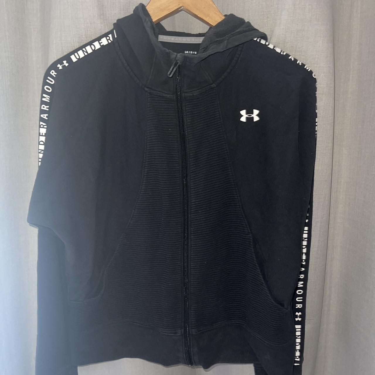 Women's Under Armour zip up hoodie, size large would... - Depop