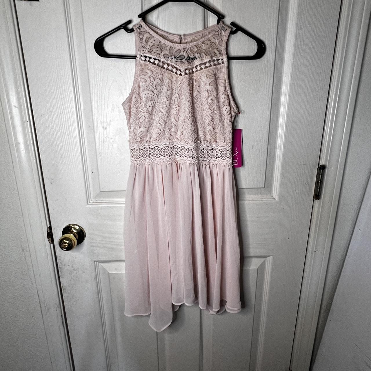 NWT BCX Girls Lt Pink Lace Fit And Flare Dress Size. Depop