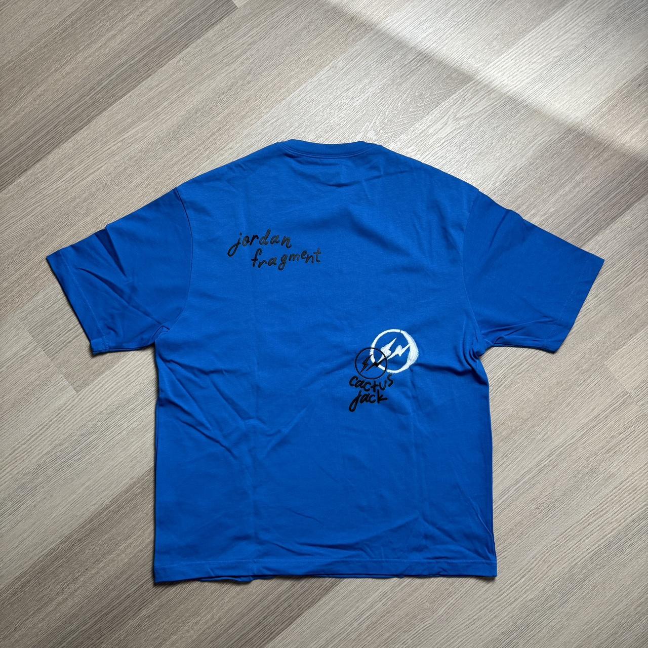 Jordan Travis Scott Fragment トラヴィス　tee Travis Scott x Jordan x Fragment T-shirt Blue Men's - SS21 - US