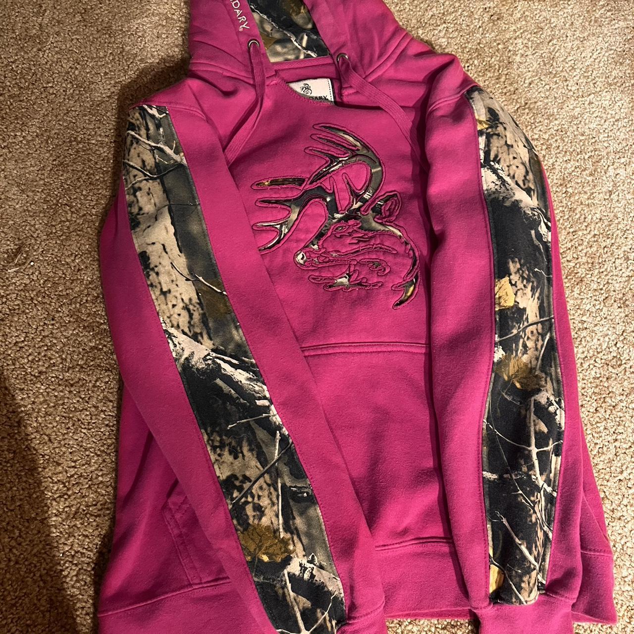 Pink camo deer hoodie, Legendary whitetails Depop