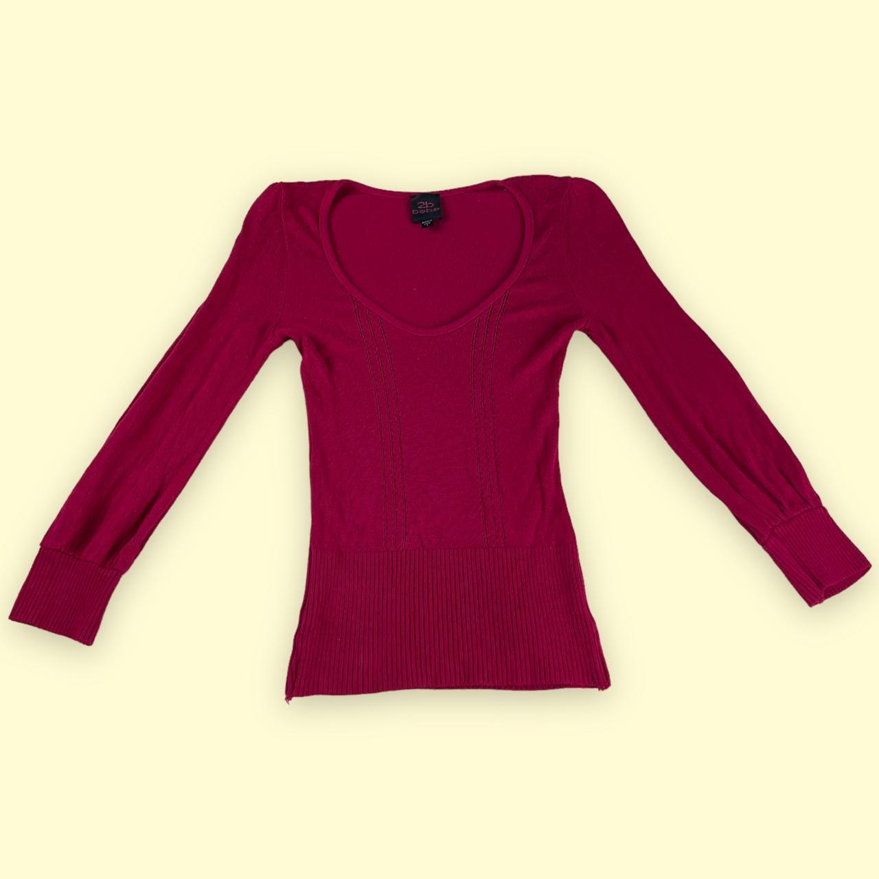 Bebe Women's Pink Jumper Depop