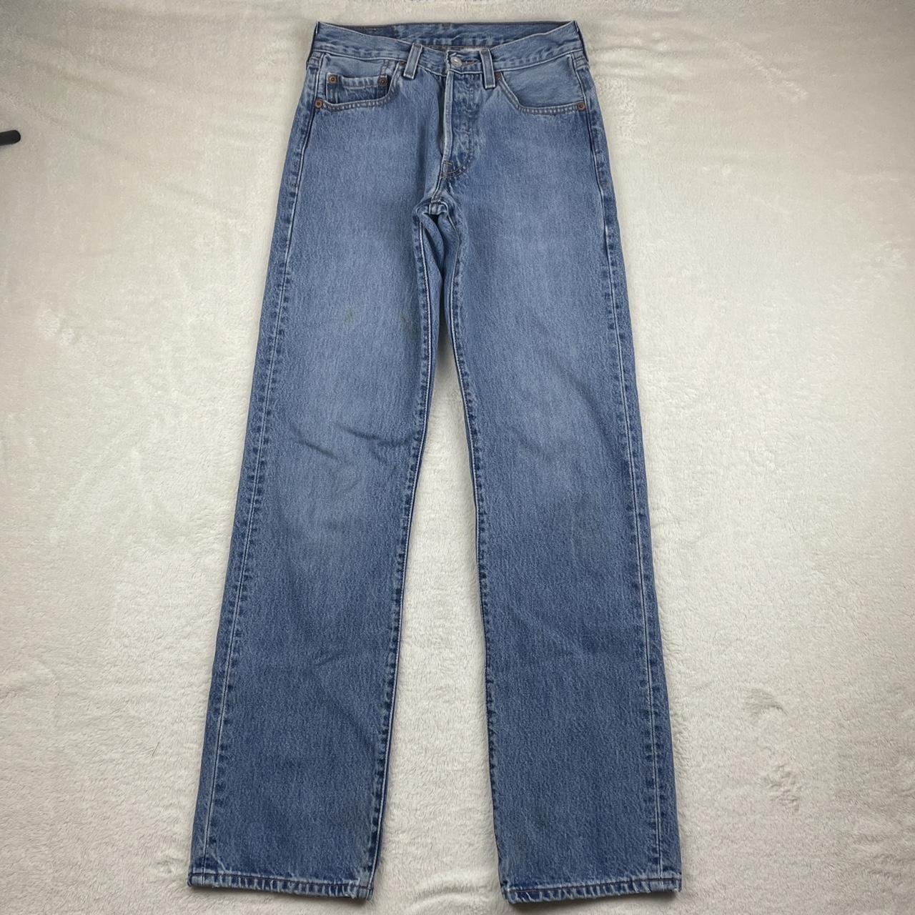 vintage 501 Levi's 90s button fly, straight leg... - Depop