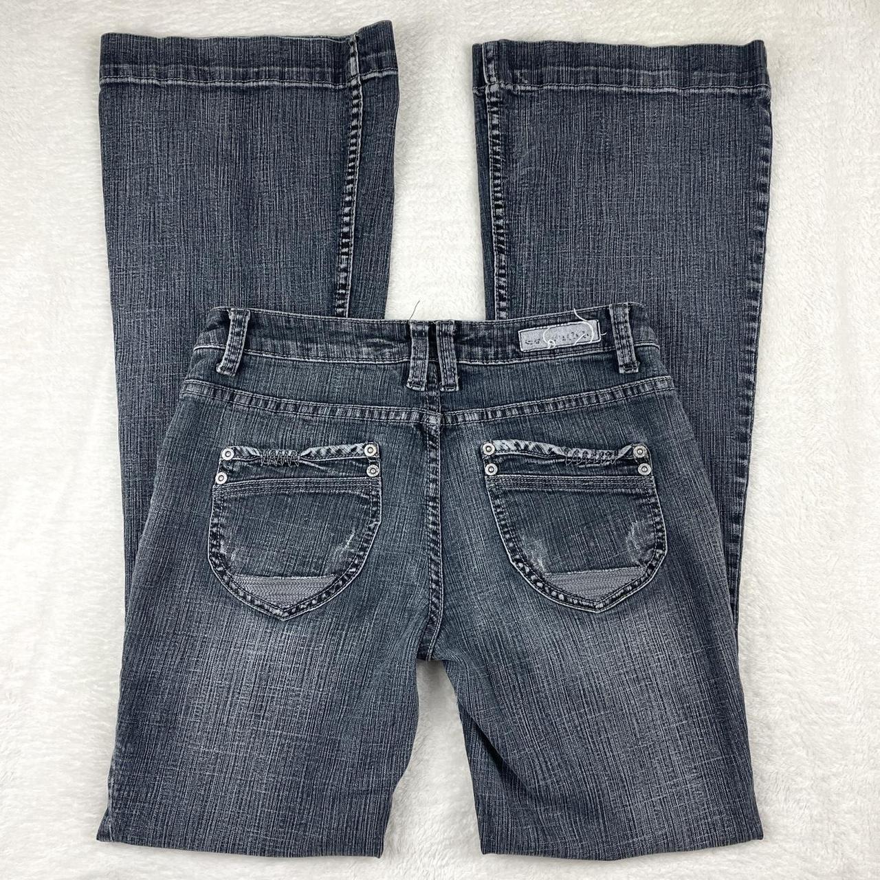 y2k style Mudd jeans low rise mudd flares with... - Depop