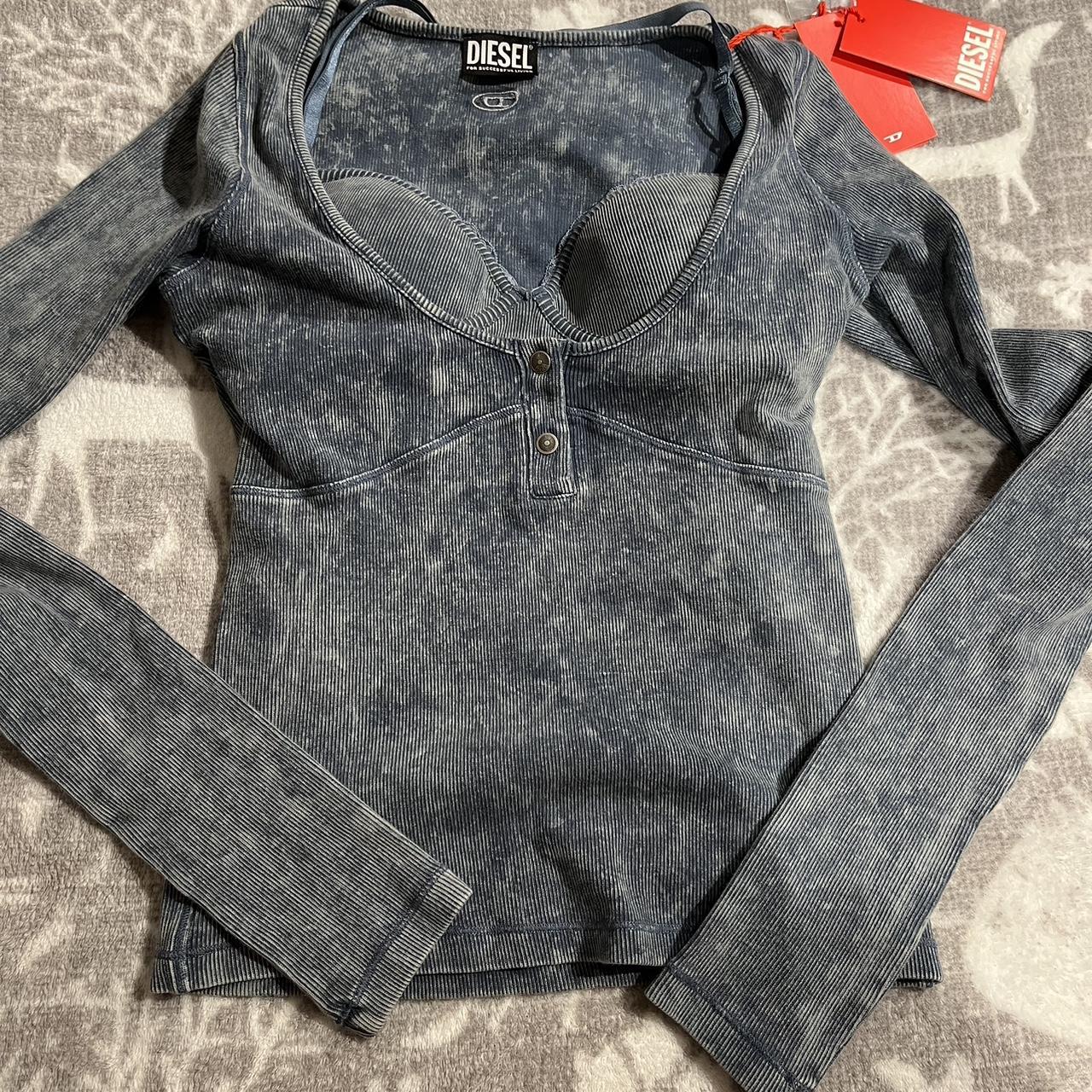 Diesel Henley Top Built in bra Brand new with... Depop