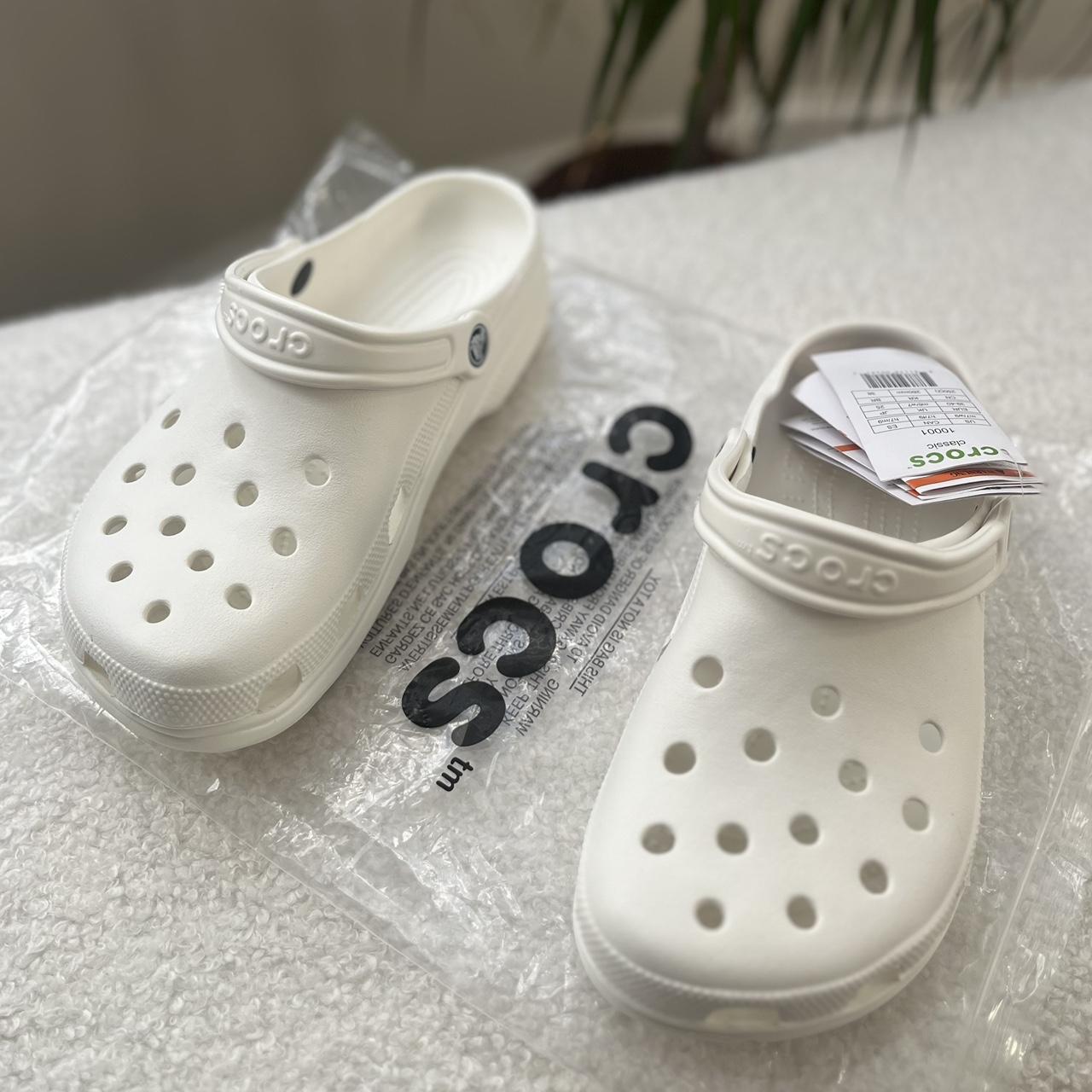 Classic White Crocs 10 available! Women’s size... Depop