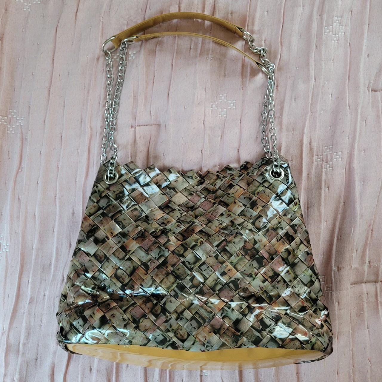 amazing shaped bag made of woven straw FREE - Depop