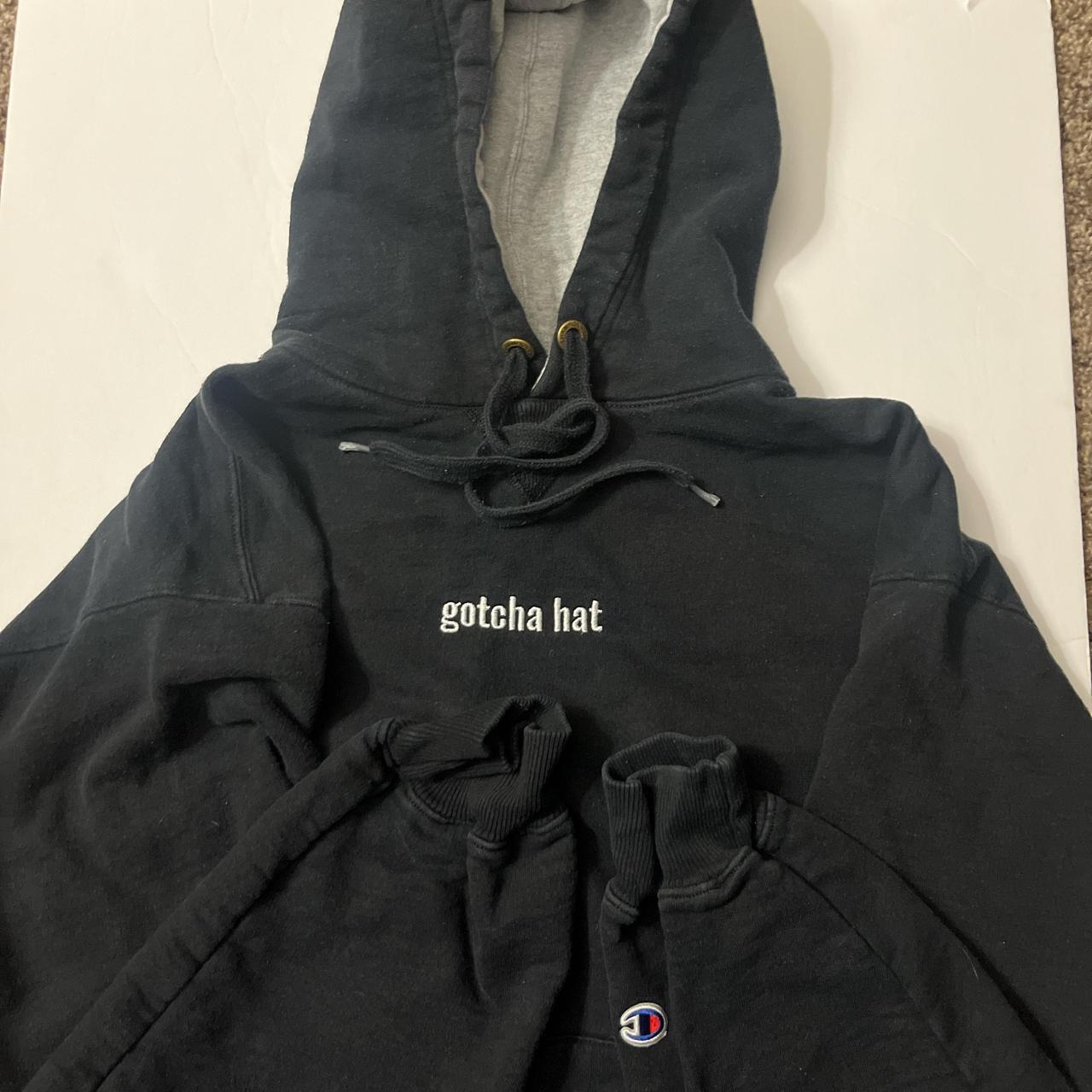 Gotcha hat black champion hoodie. Depop