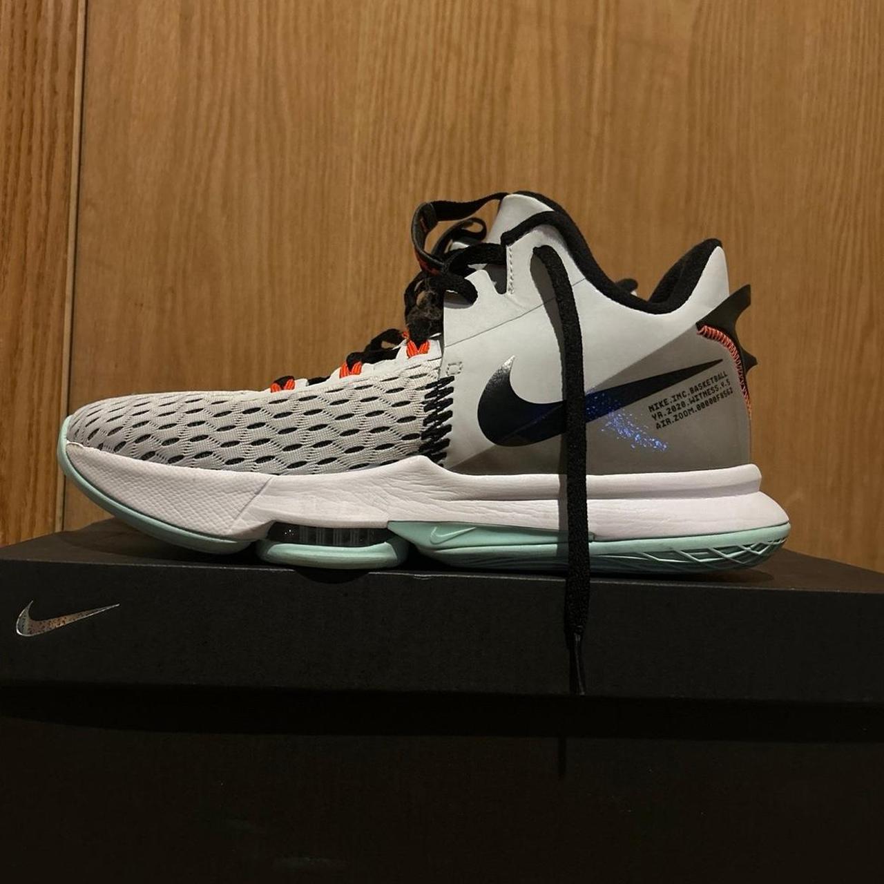 Nike LeBron Witness White Clear Jade in Depop