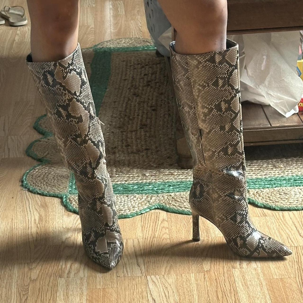 Primark Leopard Print cling Boots