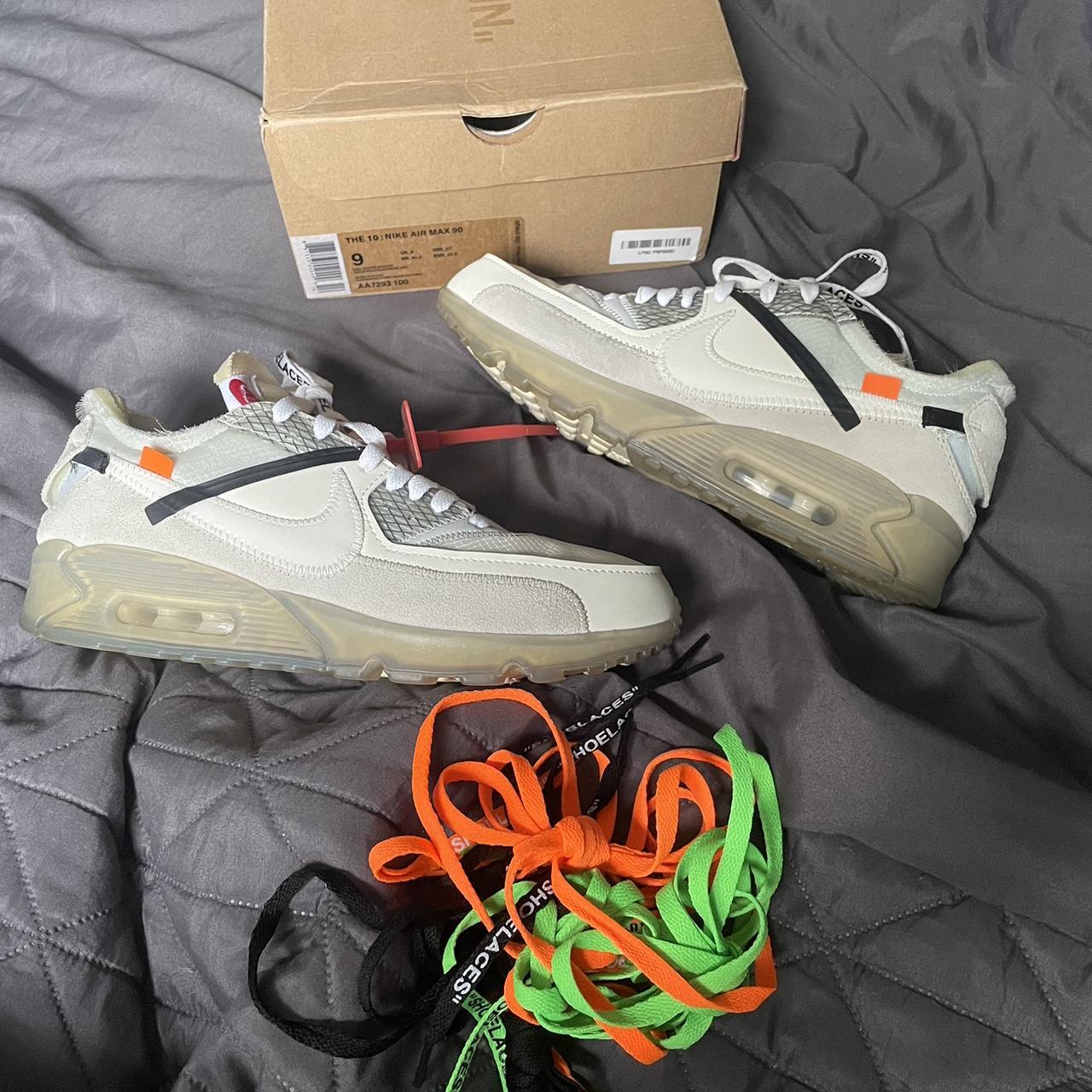 Nike Air Max 90 x OFF WHITE The Ten 2017 UK Size 8