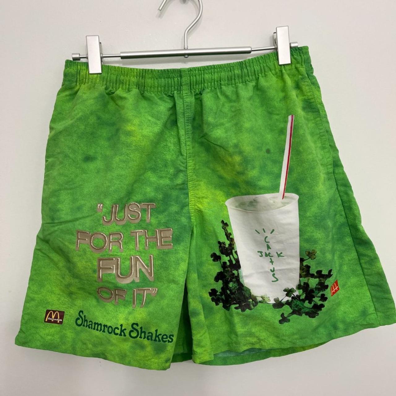 Travis Scott x McDonald's Shamrock Shake Shorts 2024