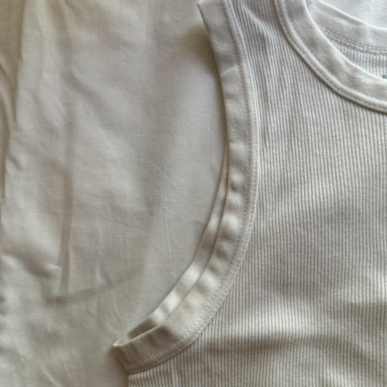 White Connor tank Brandy Melville. Signs of wear. Depop
