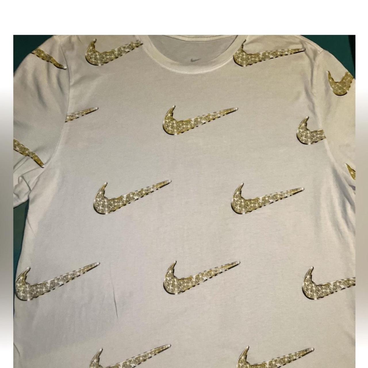 Silver and gold nike shirt on sale