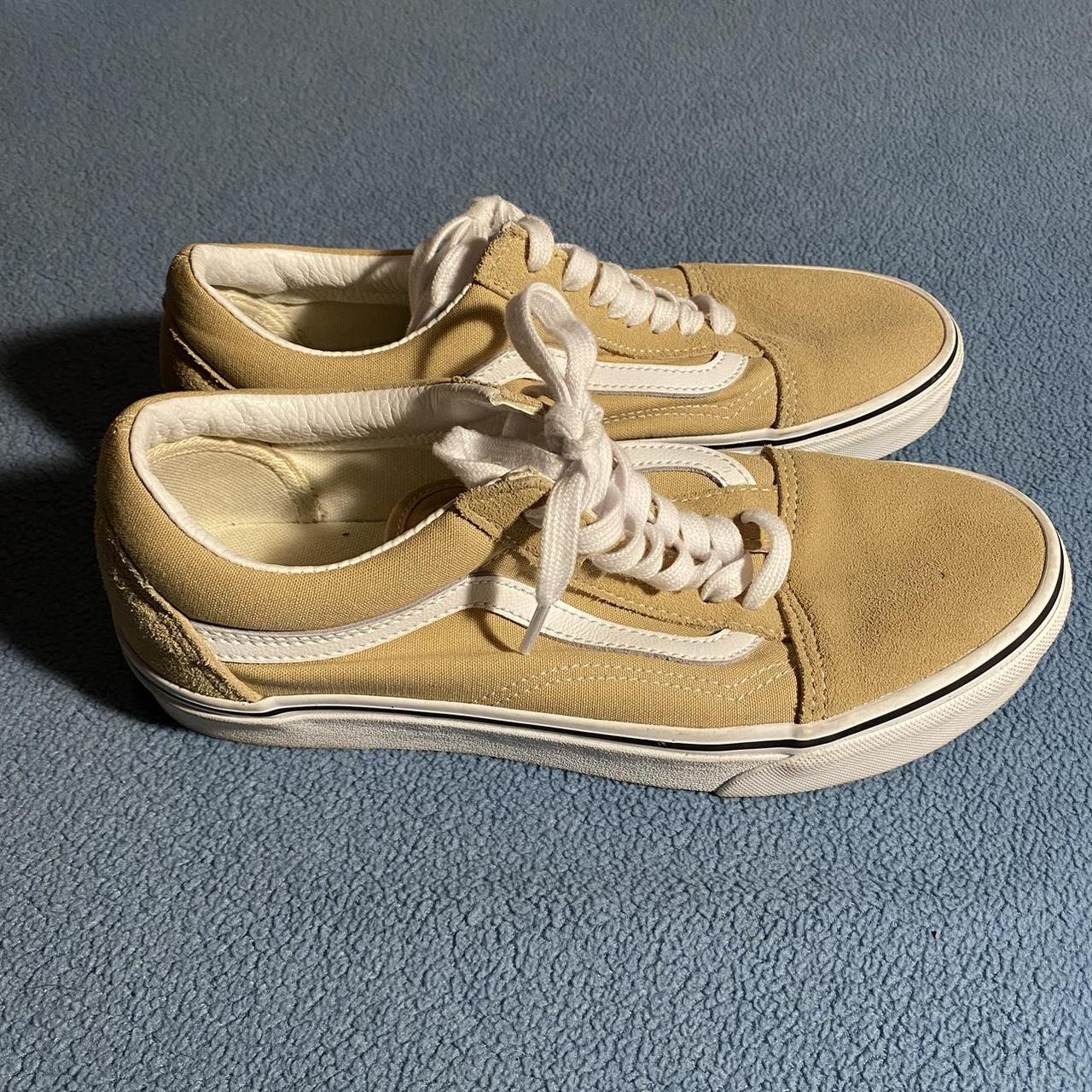 Vans Yellow Old Skool Shoes Sized mens 8 and. Depop