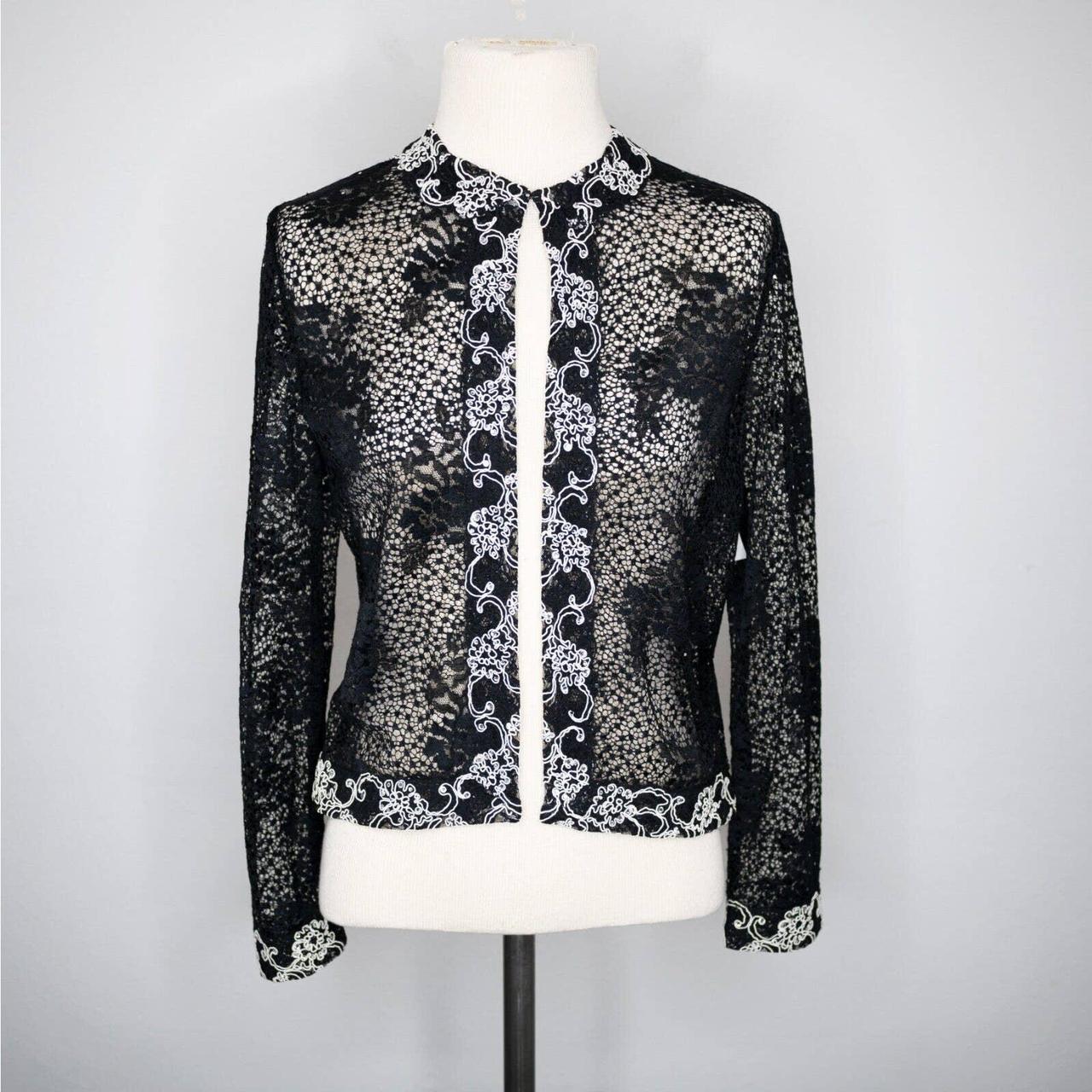 Black lace hotsell evening jacket