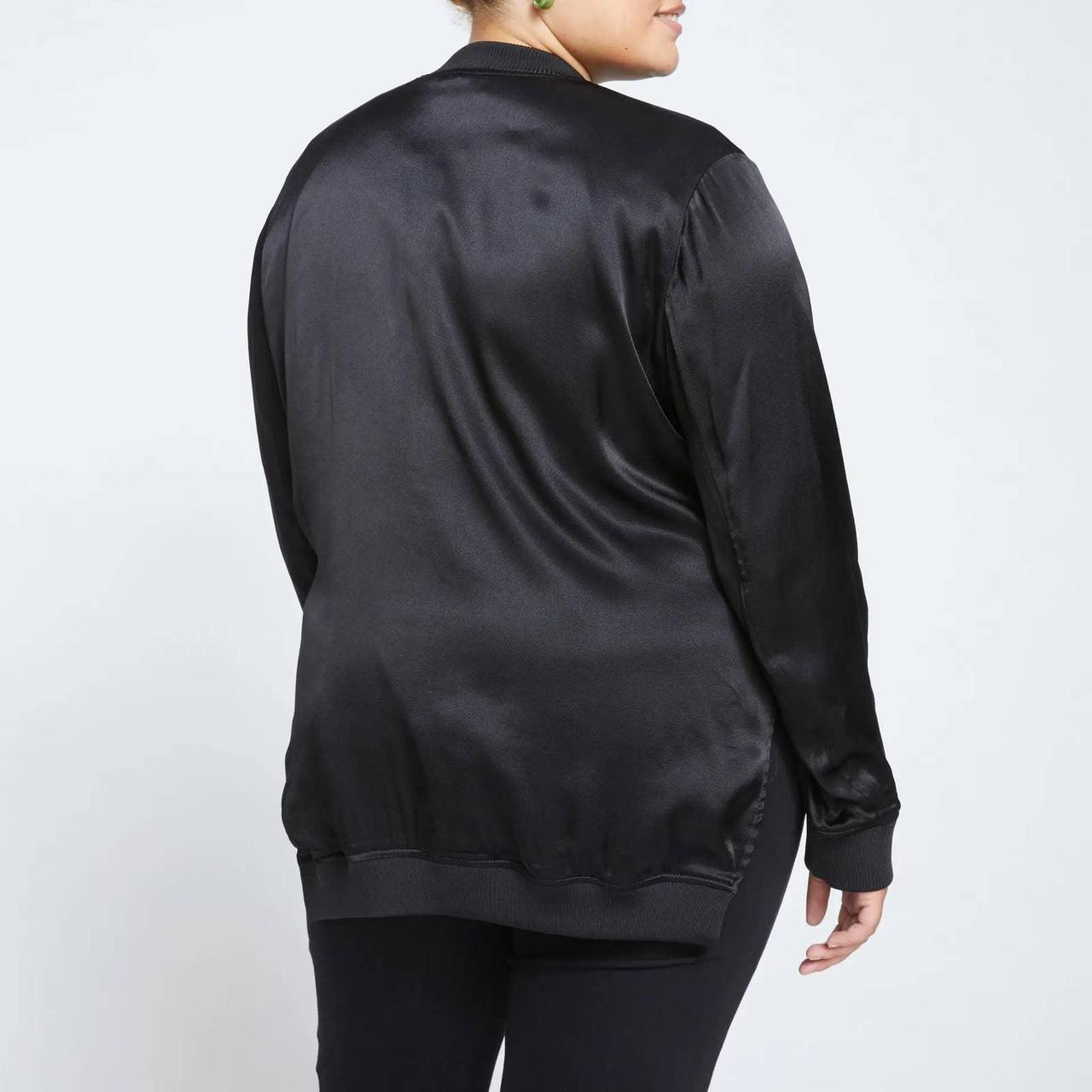 Satin Bomber Jacket - Black by Universal Standard