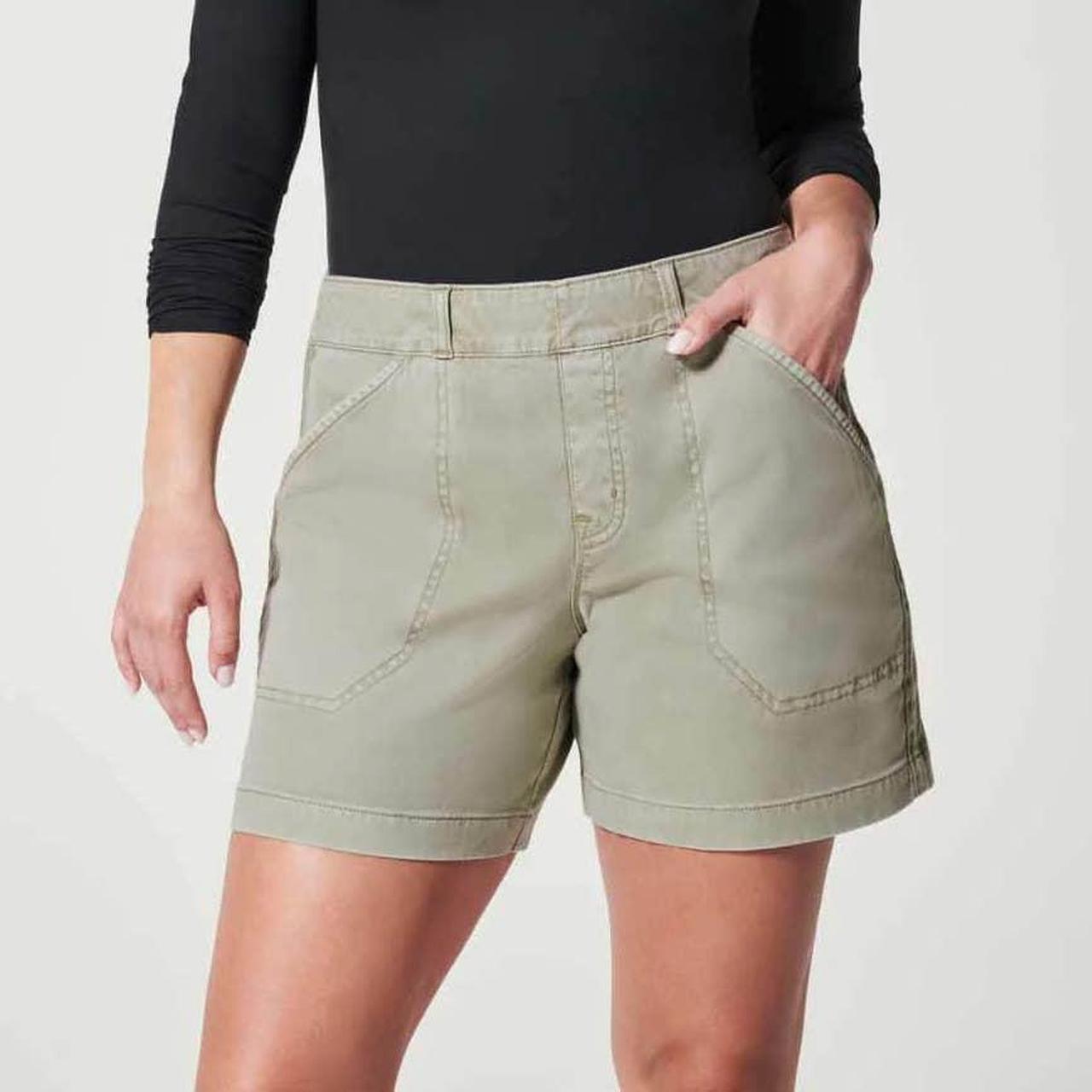 Spanx shorts stretch twill Size: XL New with - Depop