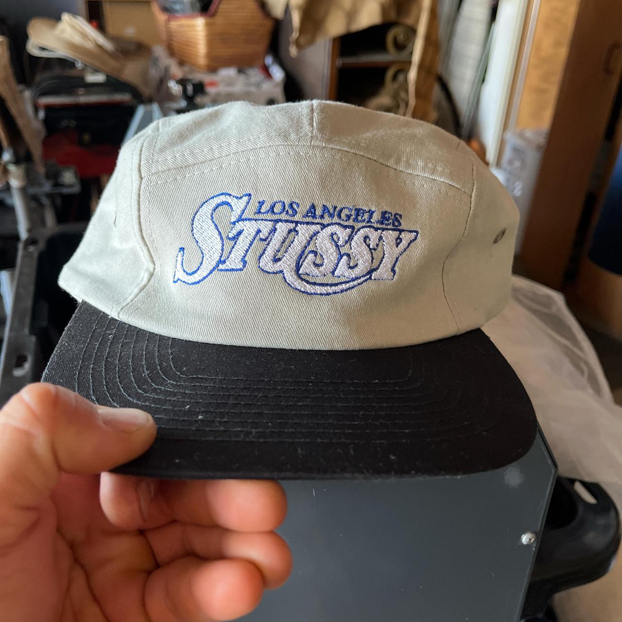 Vtg Stussy Capz Eight Ball Embroidered Snapback Hat Cap Made