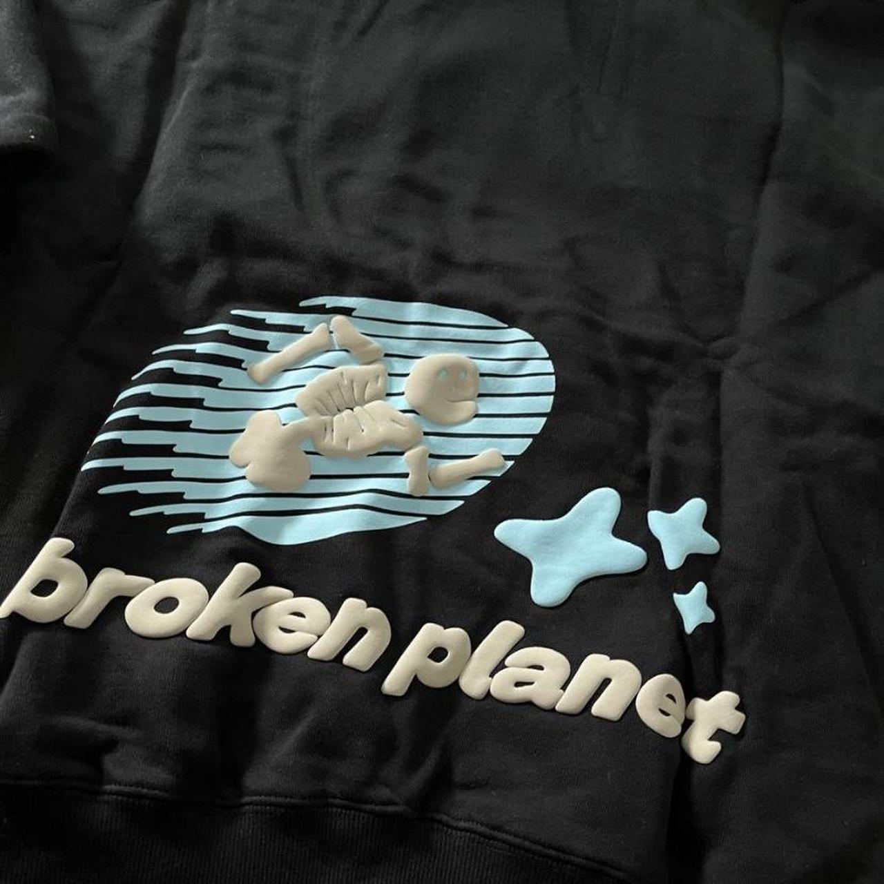 Cosmic Speed Broken Planet Hoodie Sourced with sizes | Depop