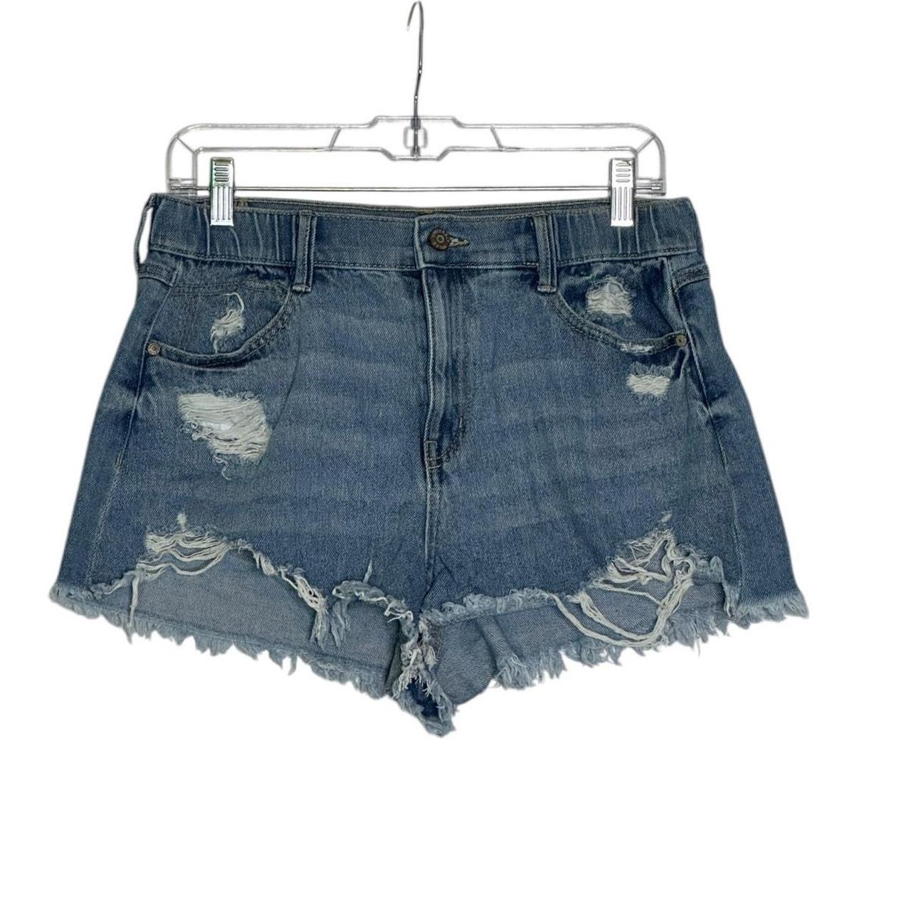 Women's Shorts - Blue - 29" – Sincerely Jules blue distressed raw hems shorts …
