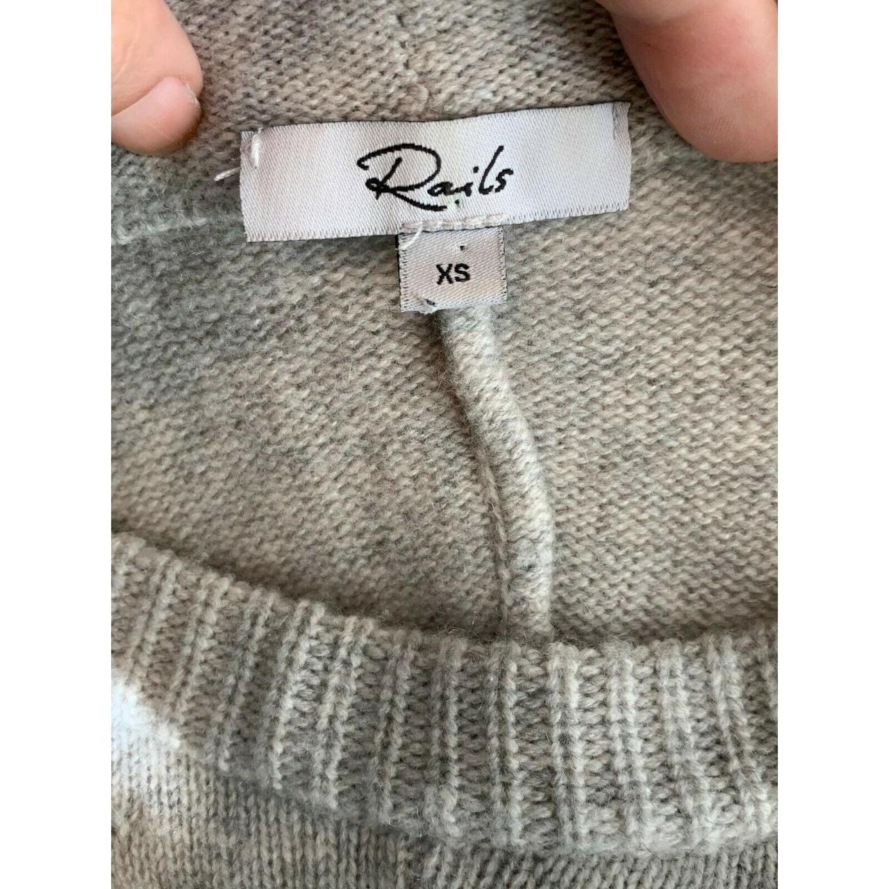 Rails Women's Sweater - Grey - XS – Rails oversiz… - image 3