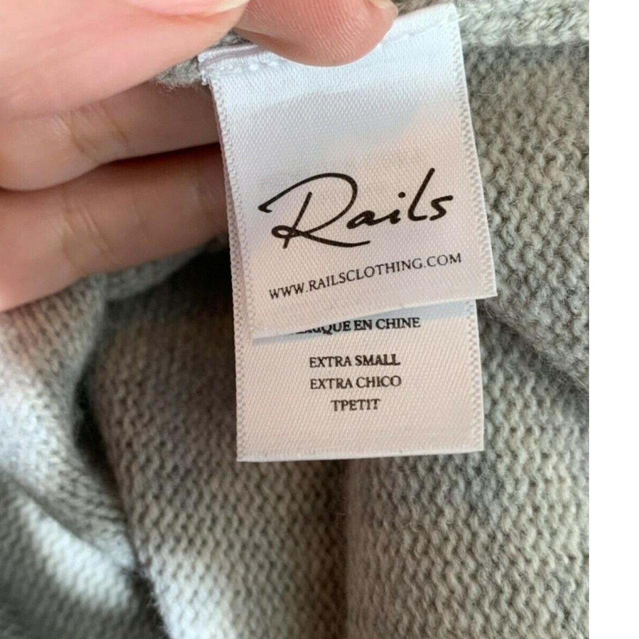 Rails Women's Sweater - Grey - XS – Rails oversiz… - image 4