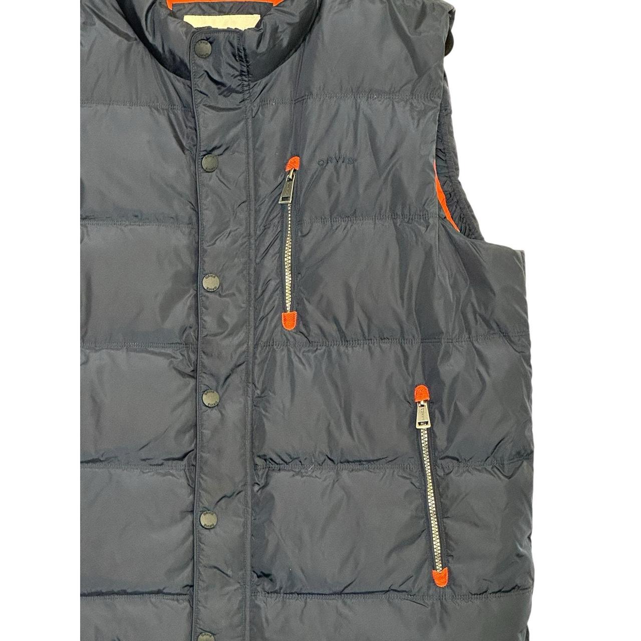 Orvis Men's Vest - Blue/Orange - L – Orvis blue o… - image 7