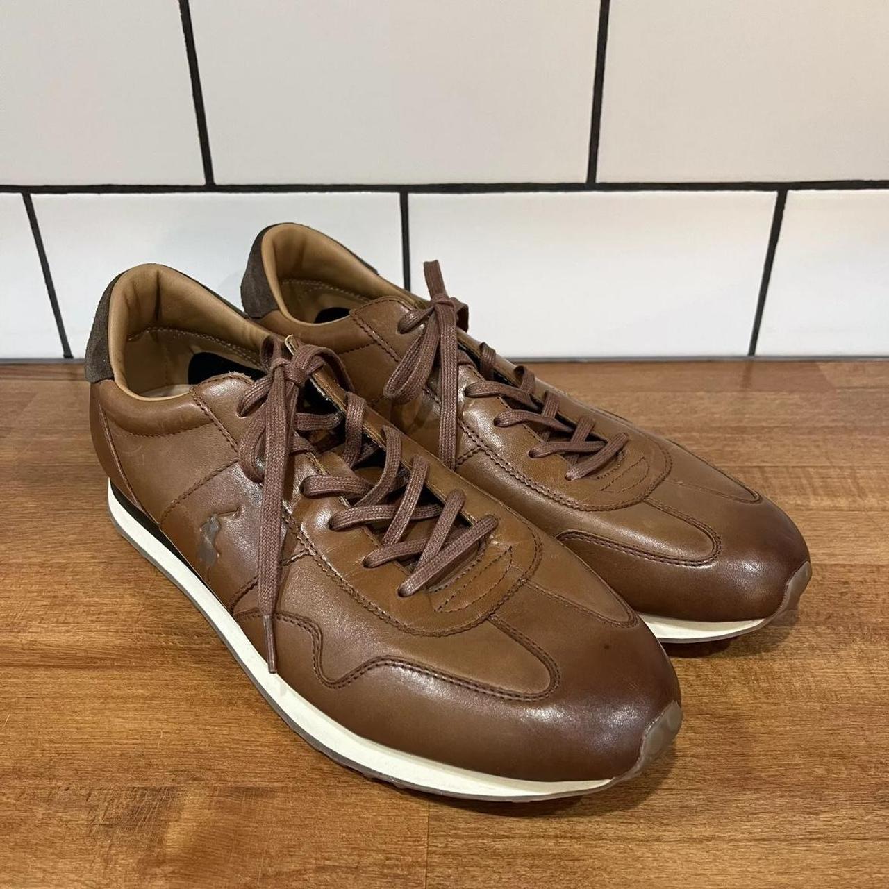 Polo Ralph Lauren Men s Train 89 Low Top Leather. Depop