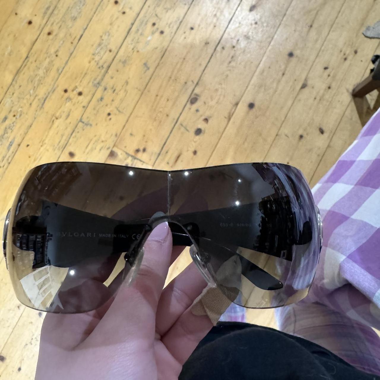 Bvlgari 653B Diamante Gray Gradient Black Depop