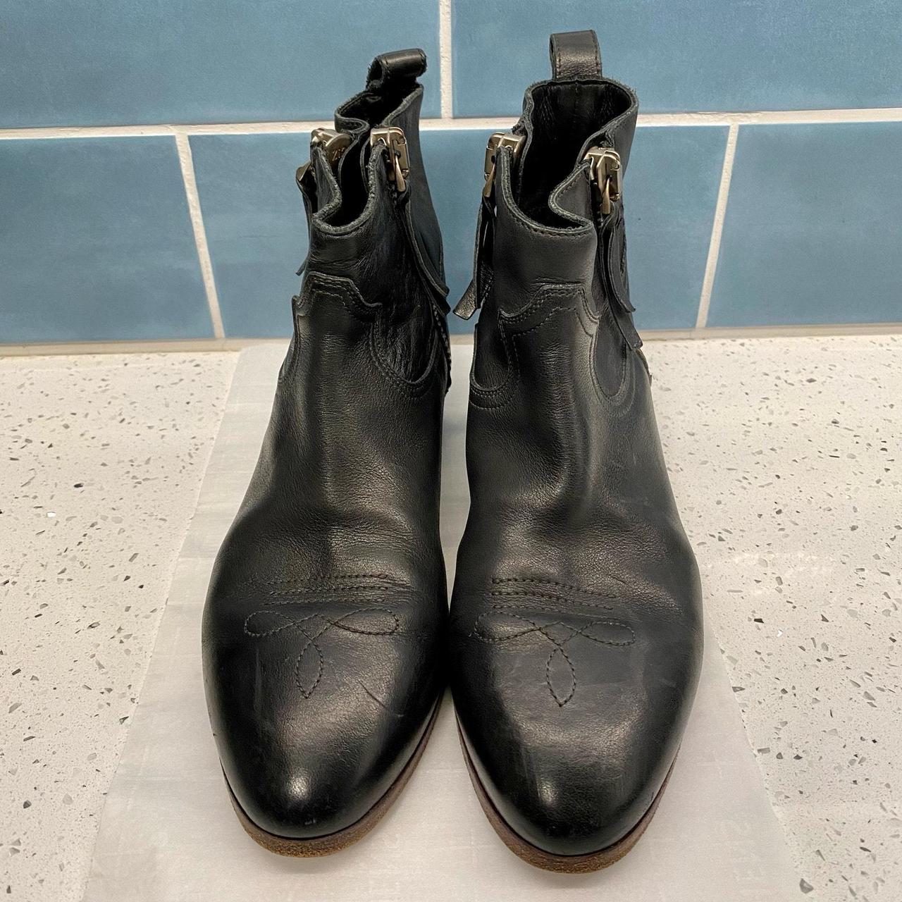 Golden Goose Deluxe Viand Leather Ankle Boots Black. Depop