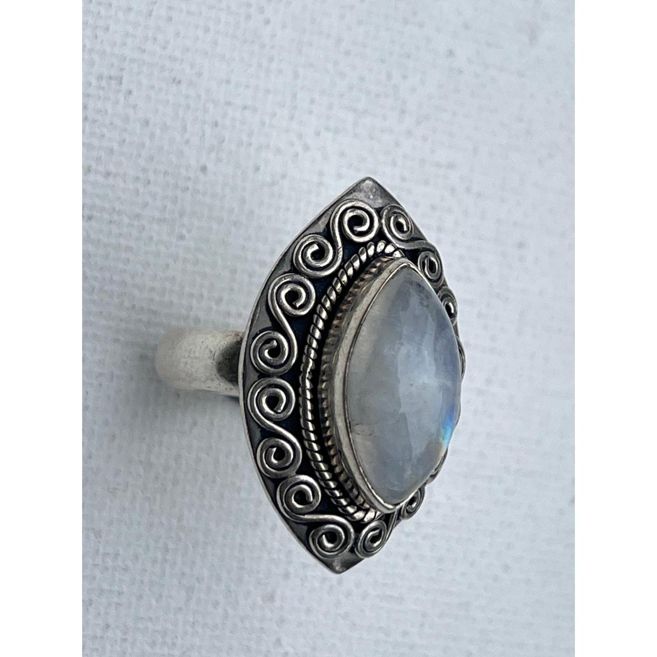 Women's Ring - Silver – Doug Paulus Signed Moonst… - image 2