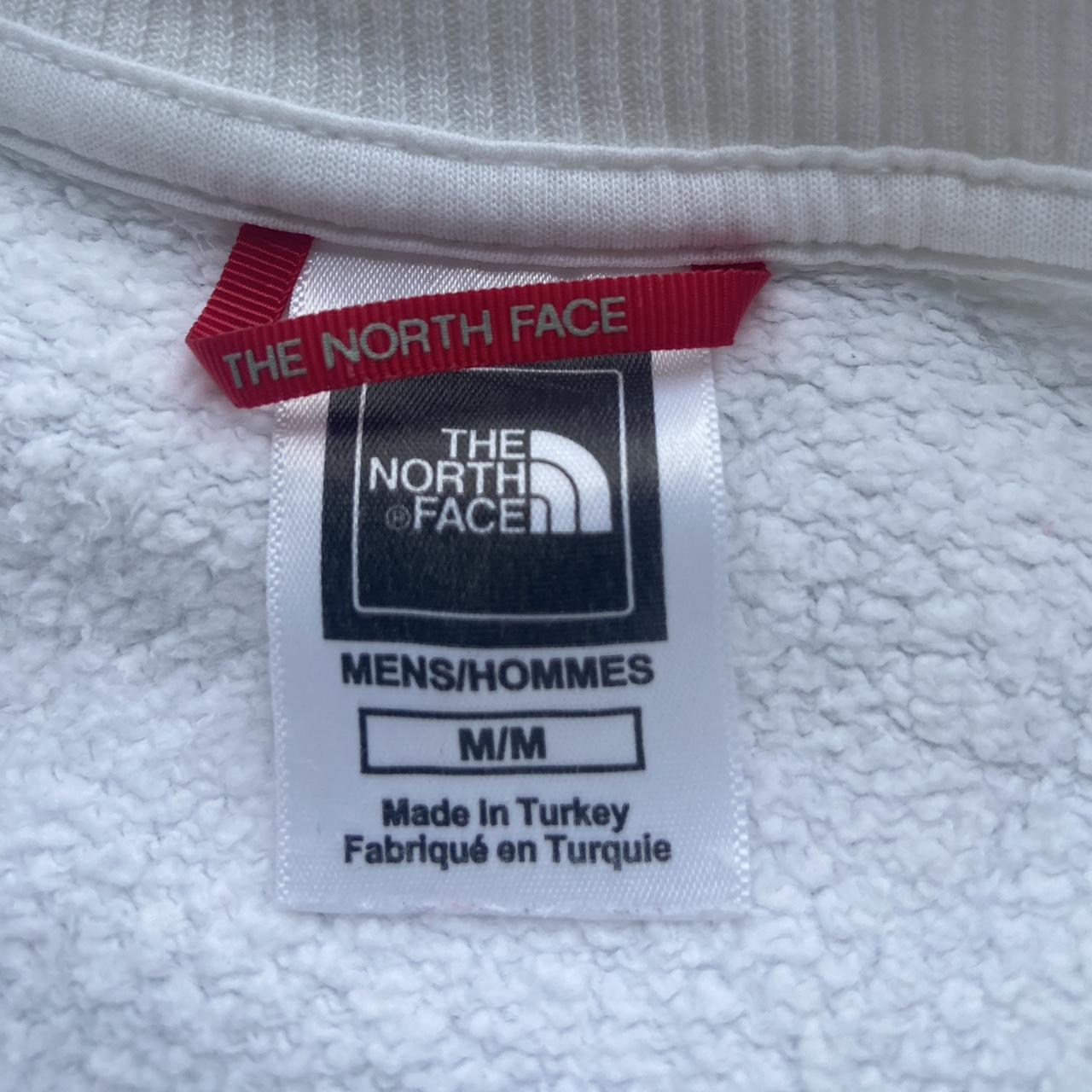 THE NORTH FACE WHITE LOGO SWEATER Size M... - Depop