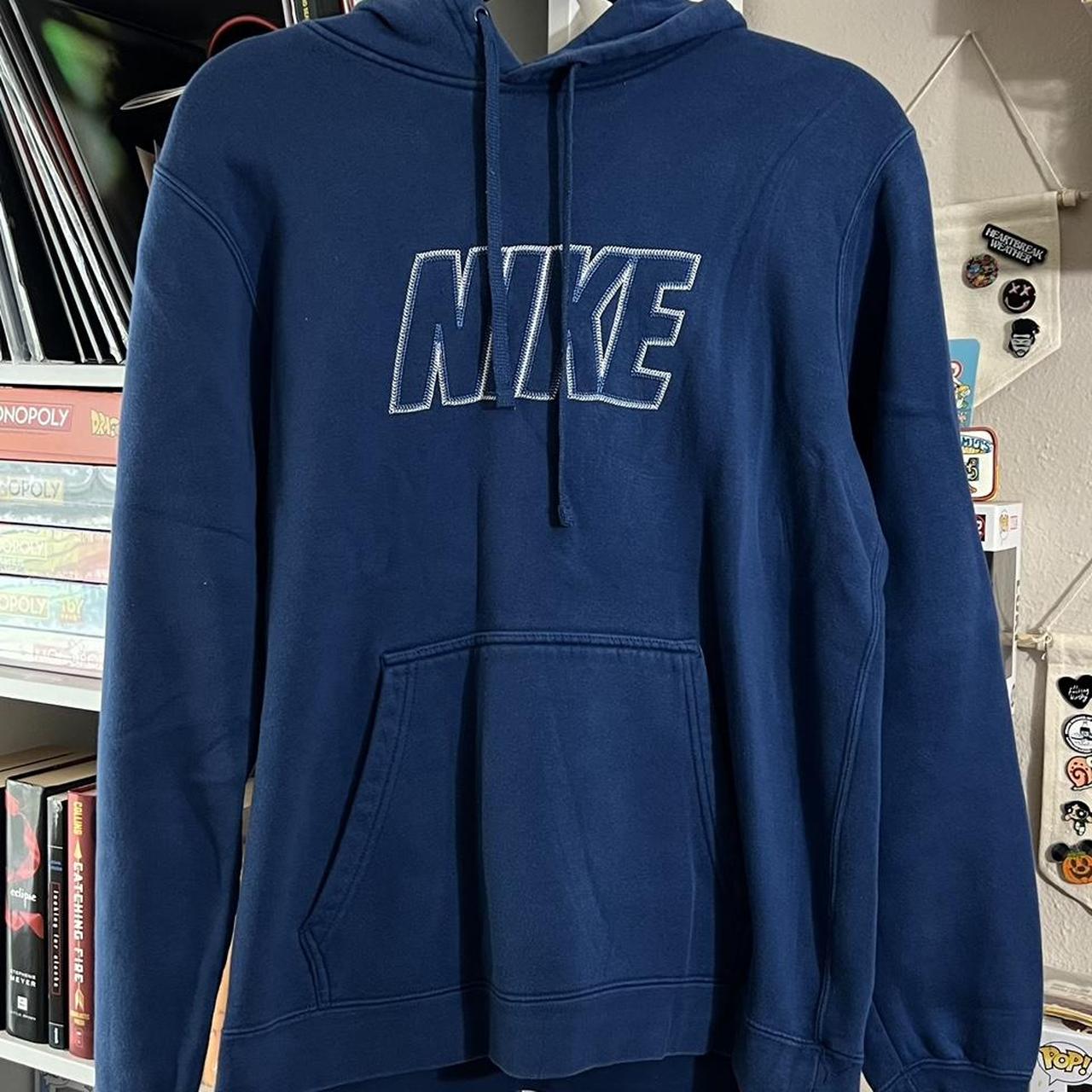 vintage nike embroidered hoodie
