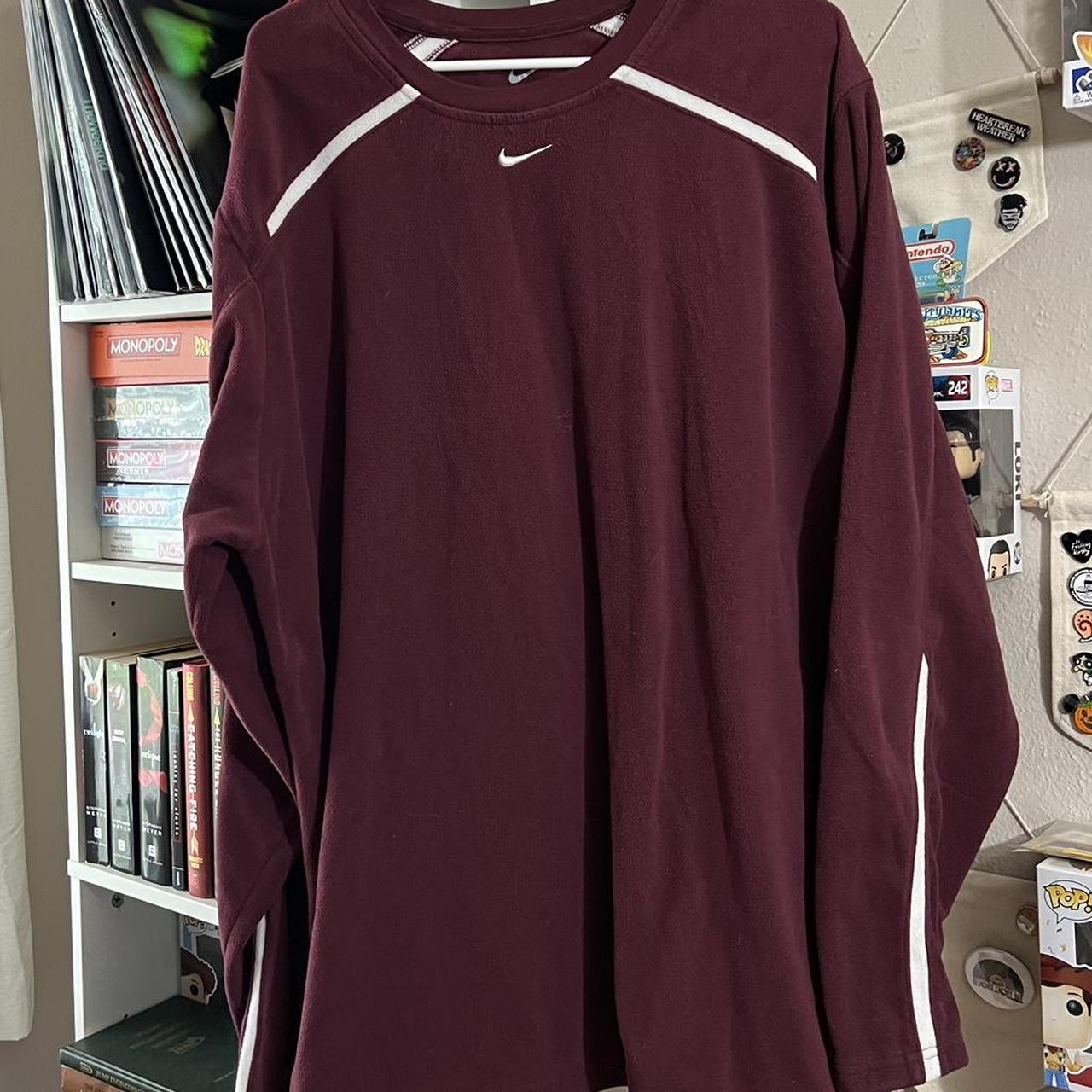 burgundy nike sweater
