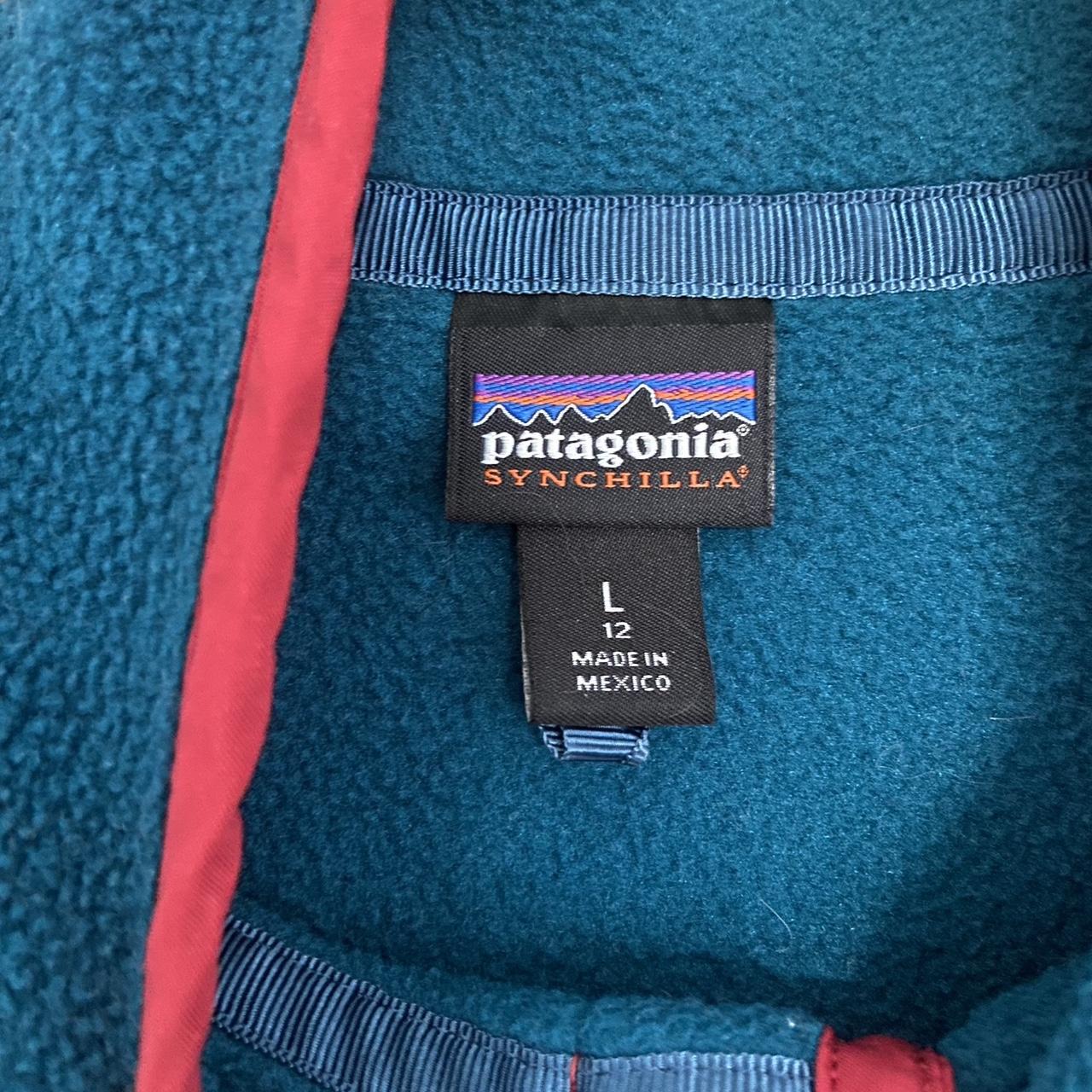 Teal Pink Patagonia Synchilla Fleece 