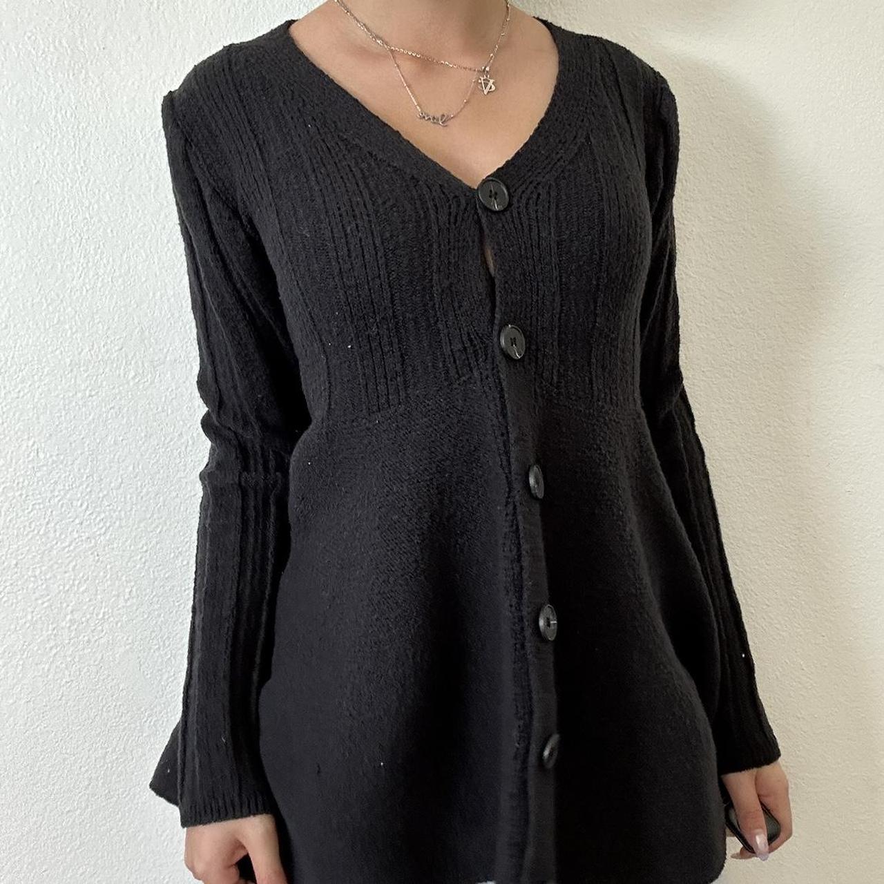 Women's Sweater - Black - S – Black basic button … - image 1