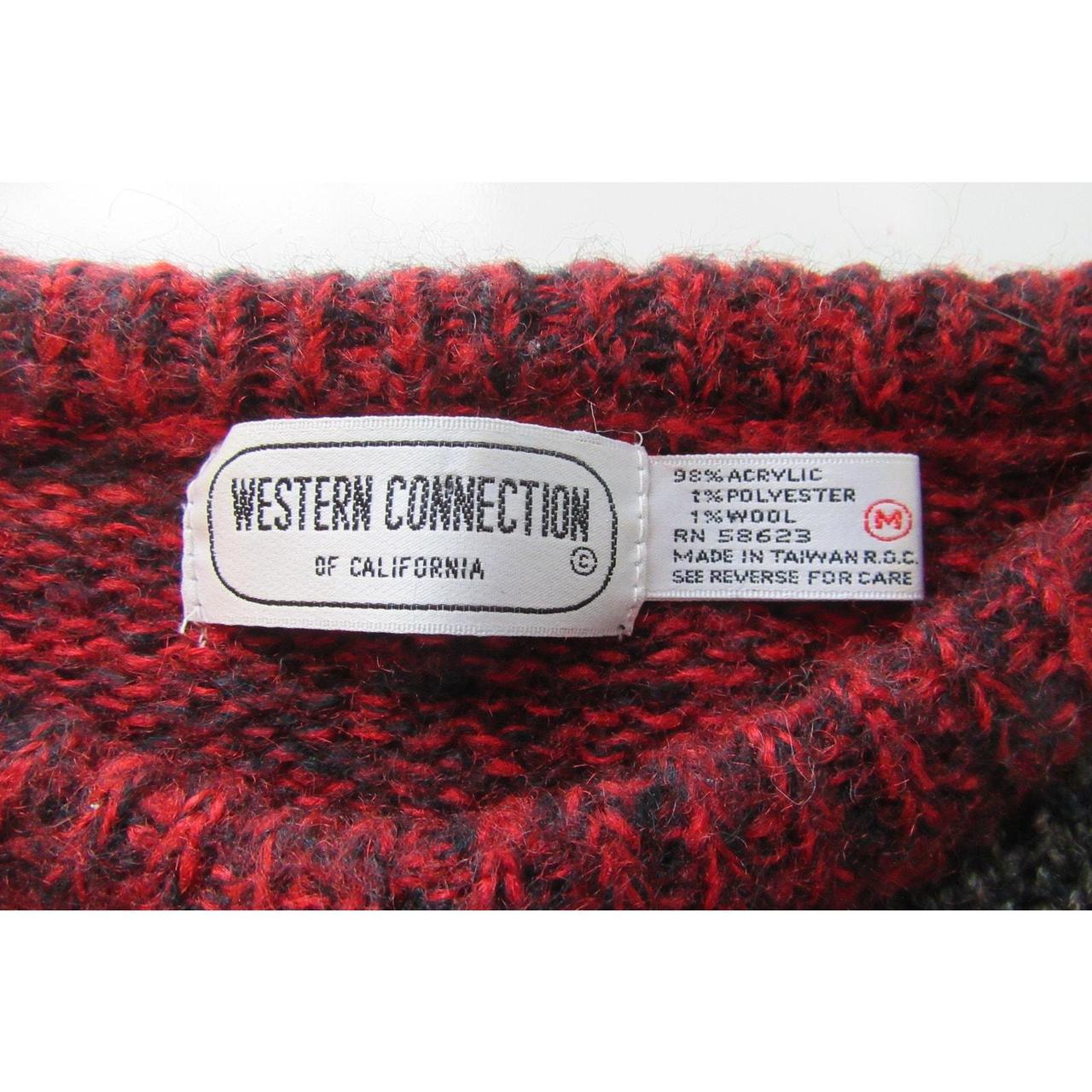 Source Unknown Women's Sweater - Red/Grey - M – W… - image 3