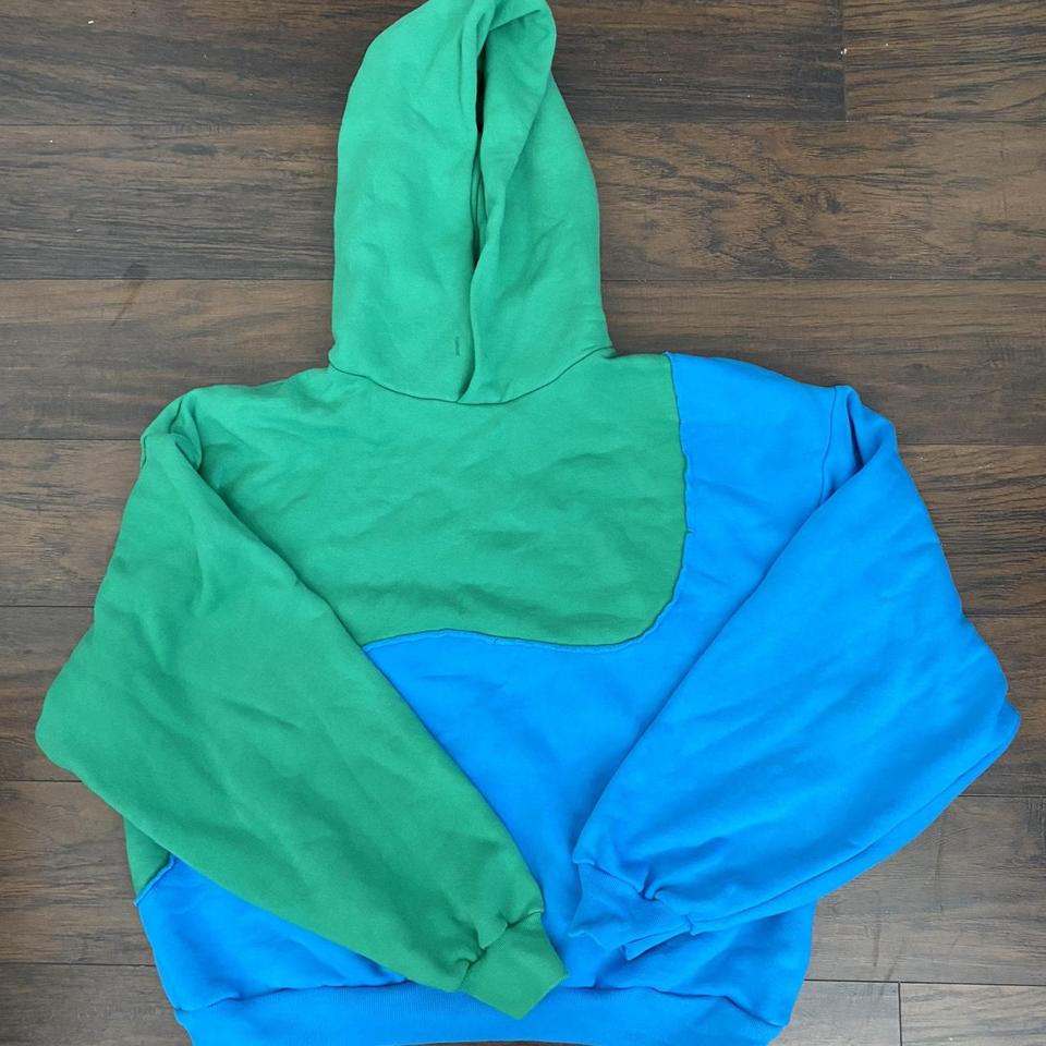 Erl hoodie best sale blue and green