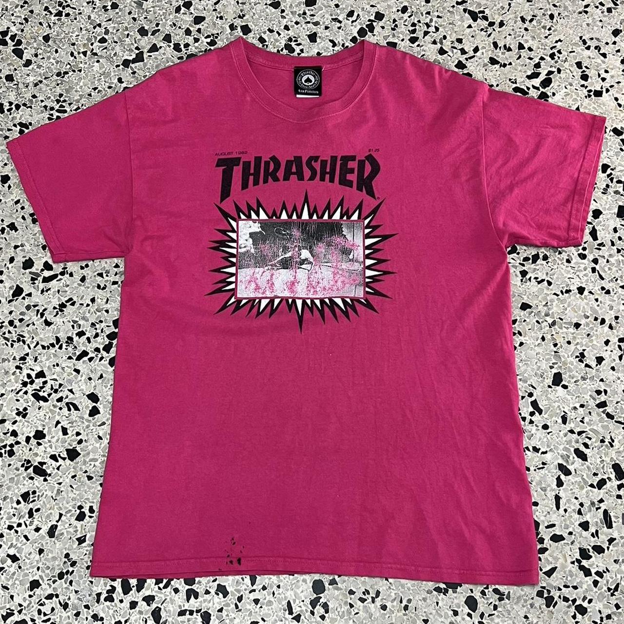 Thrasher pink tee sale