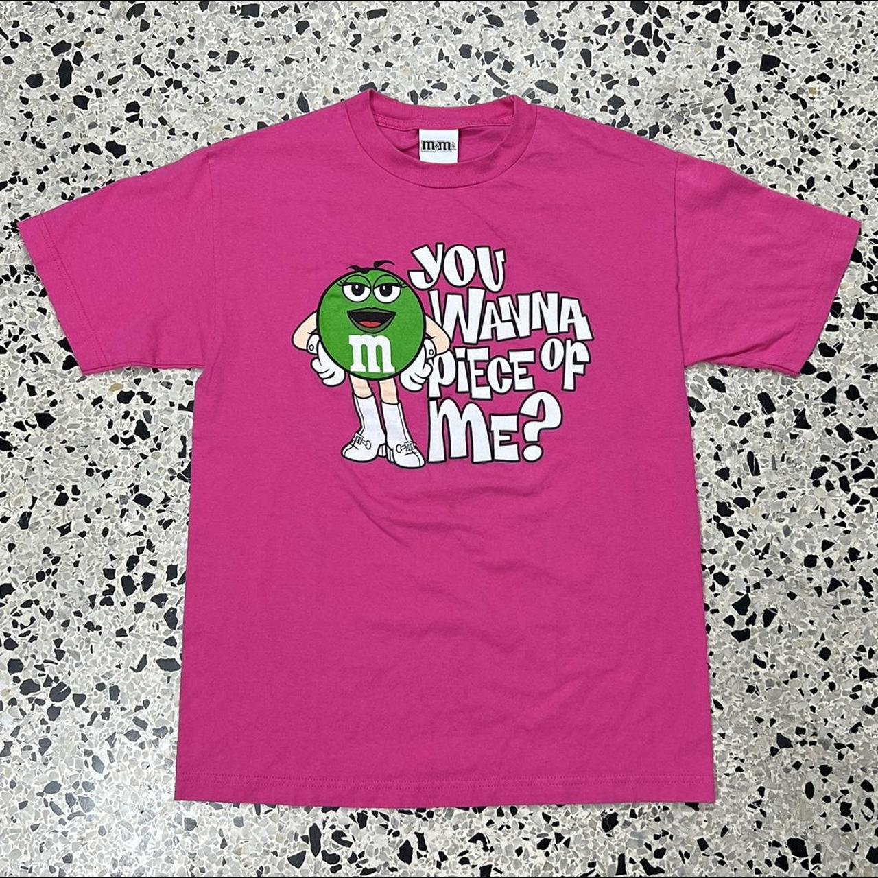 Pink store m&m shirt